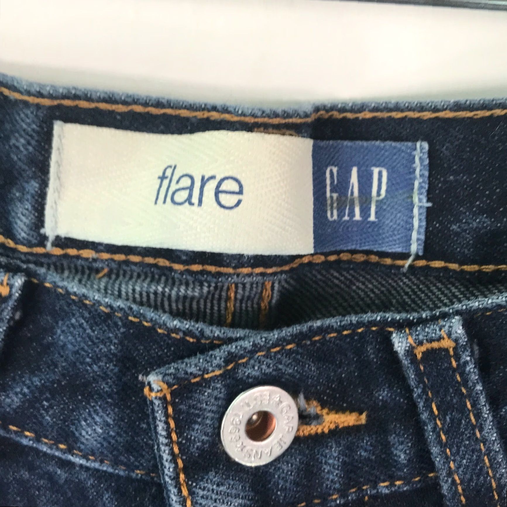Gap Gap Jeans Flared Denim 30X32 Blue Regular 5-Pocket Stretch Mid Rise Women Size 30" / US 8 / IT 44 - 6 Thumbnail