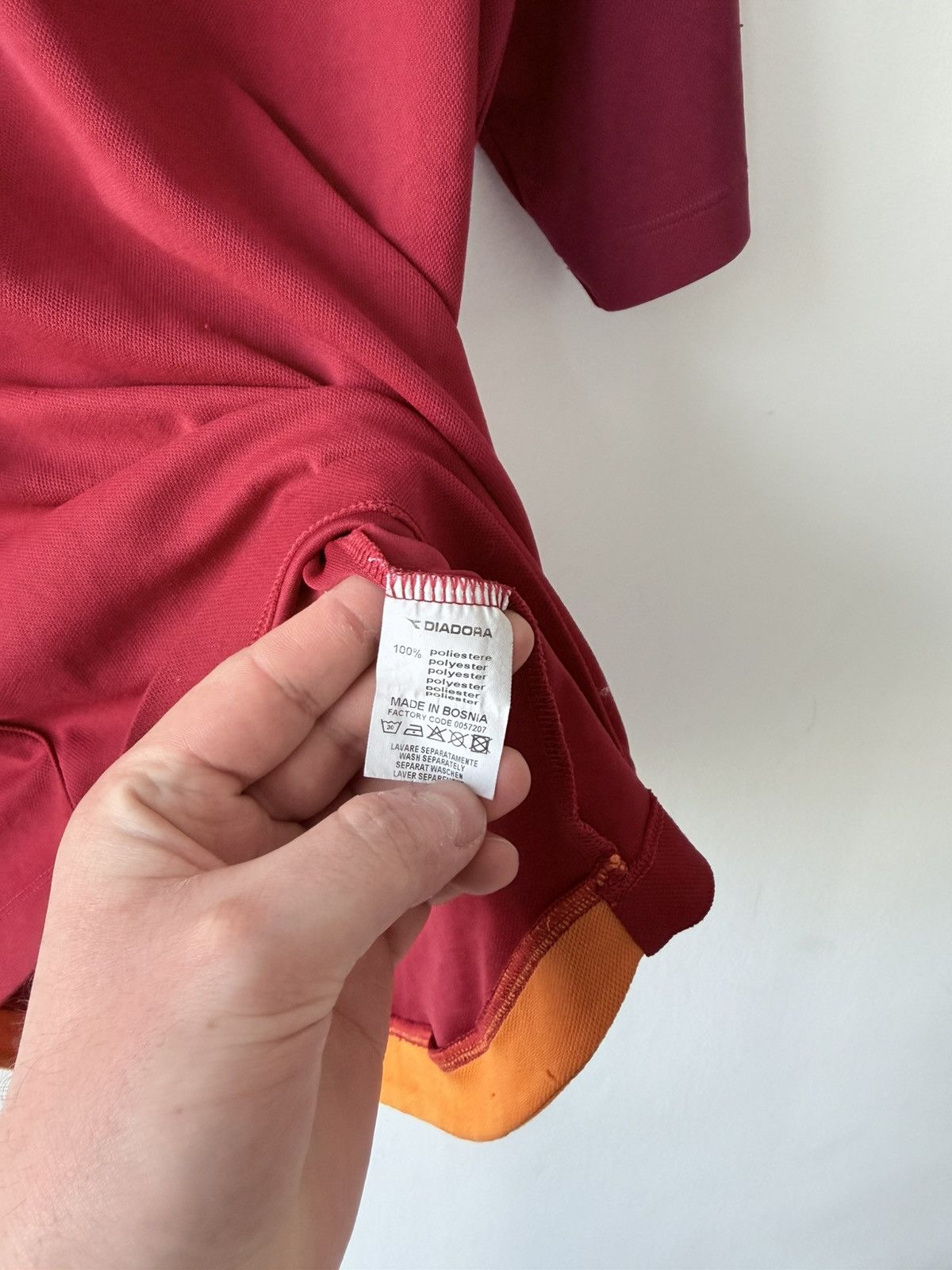 Diadora Vintage AS Roma 90s Diadora Jersey Size US M / EU 48-50 / 2 - 9 Thumbnail