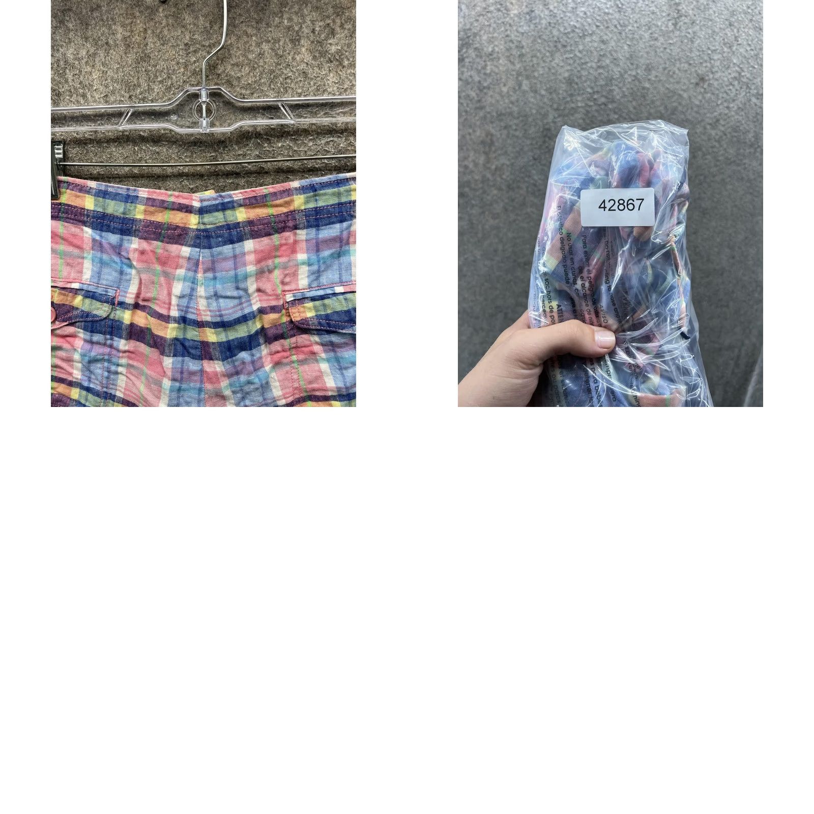 Vineyard Vines Vineyard Vines Shorts Womens 12 Multicolor Madras Linen Drawstring Casual Summer Size 34" / US 12 / IT 48 - 9 Thumbnail