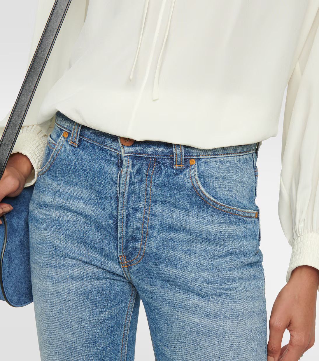 Chloe o1y0825 Denim Pant in Blue Size 30" / US 8 / IT 44 - 2 Thumbnail