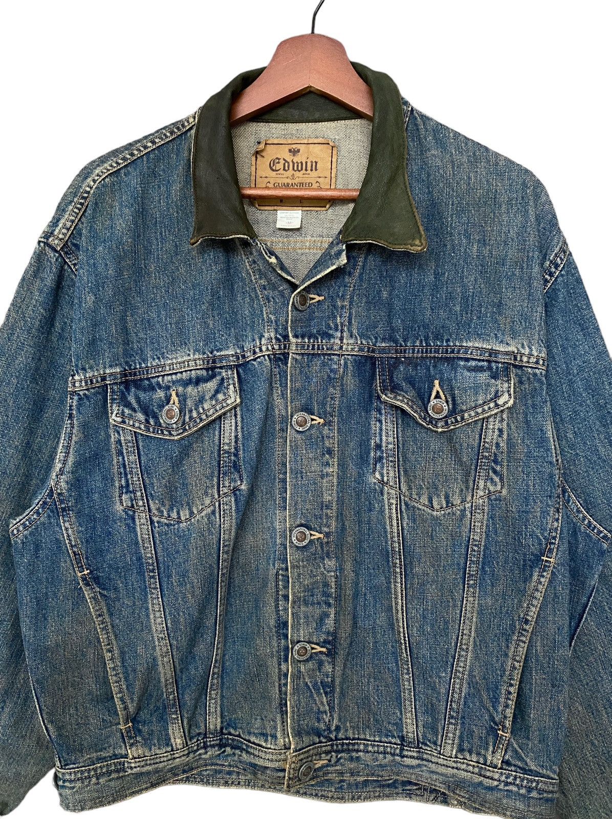 Edwin Vintage Brand Edwin Denim Trucker Jacket 1990s Size US M / EU 48-50 / 2 - 5 Thumbnail