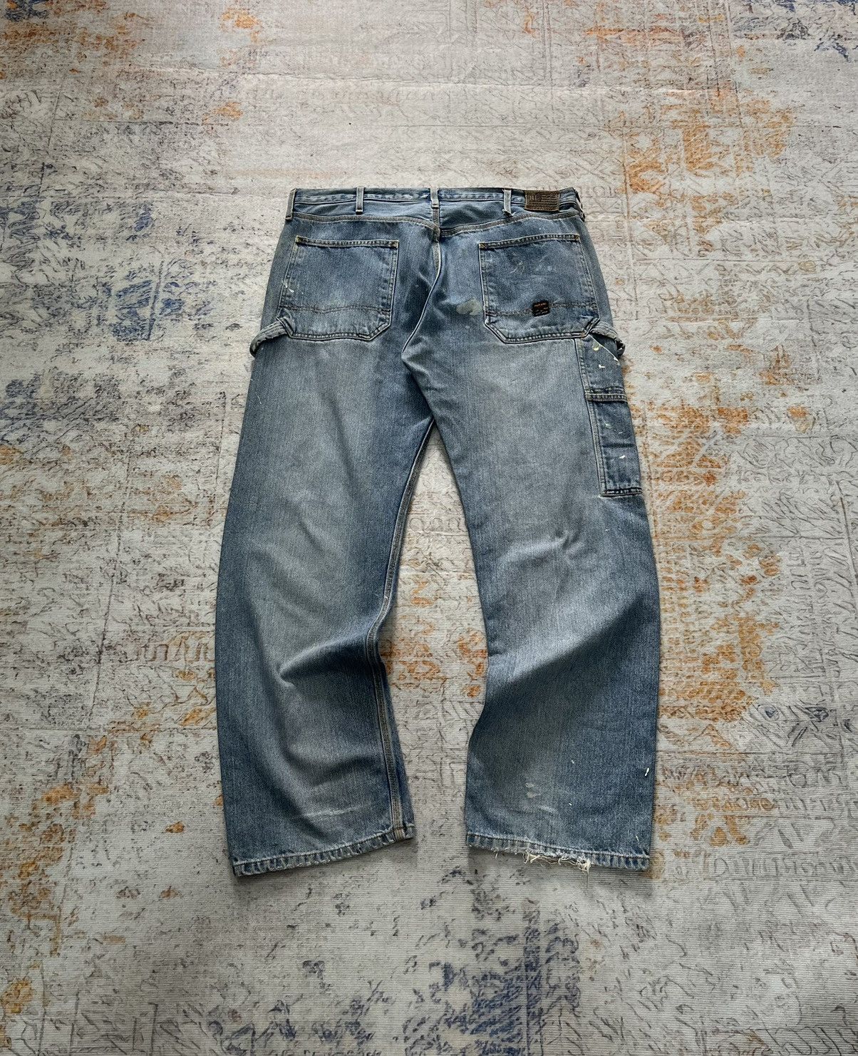 Ralph Lauren Vintage Ralph Lauren Carpenter Splatter Denim Size US 38 / EU 54 - 1 Thumbnail