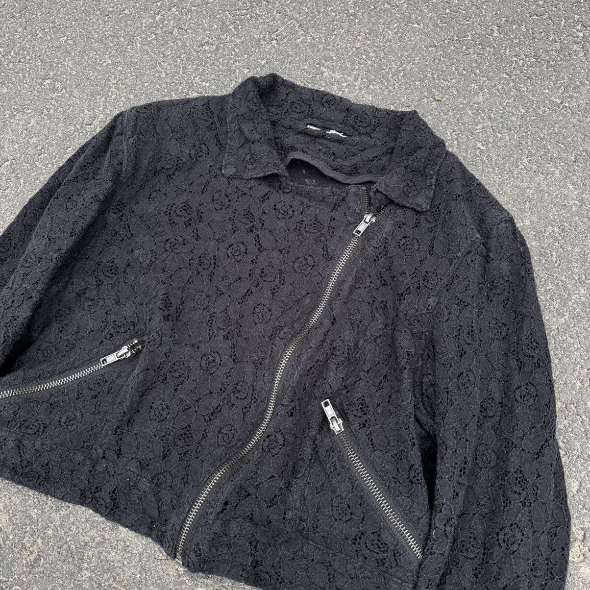 Other Avant Garde Transparent Boxy Mesh Bomber Jacket Opium Size M / US 6-8 / IT 42-44 - 14 Thumbnail