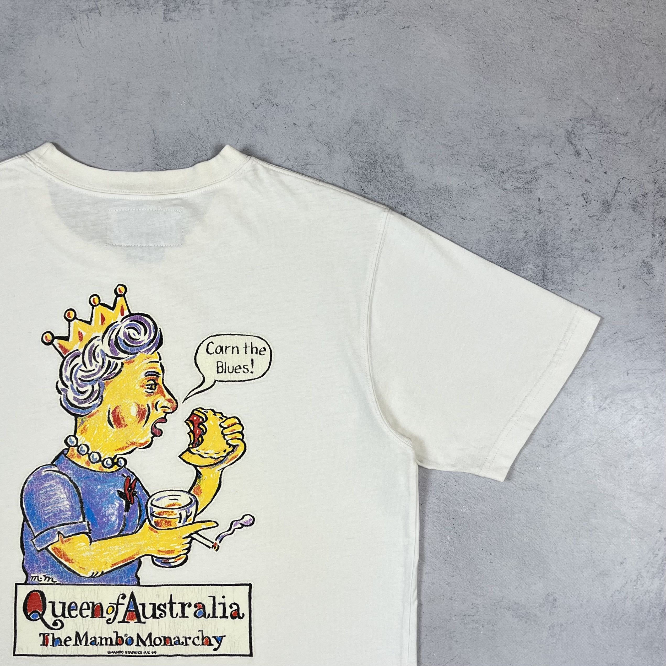 Mambo Vintage Mambo Queen Of Australia Big Logo T Shirt 1998 Size US S / EU 44-46 / 1 - 3 Thumbnail