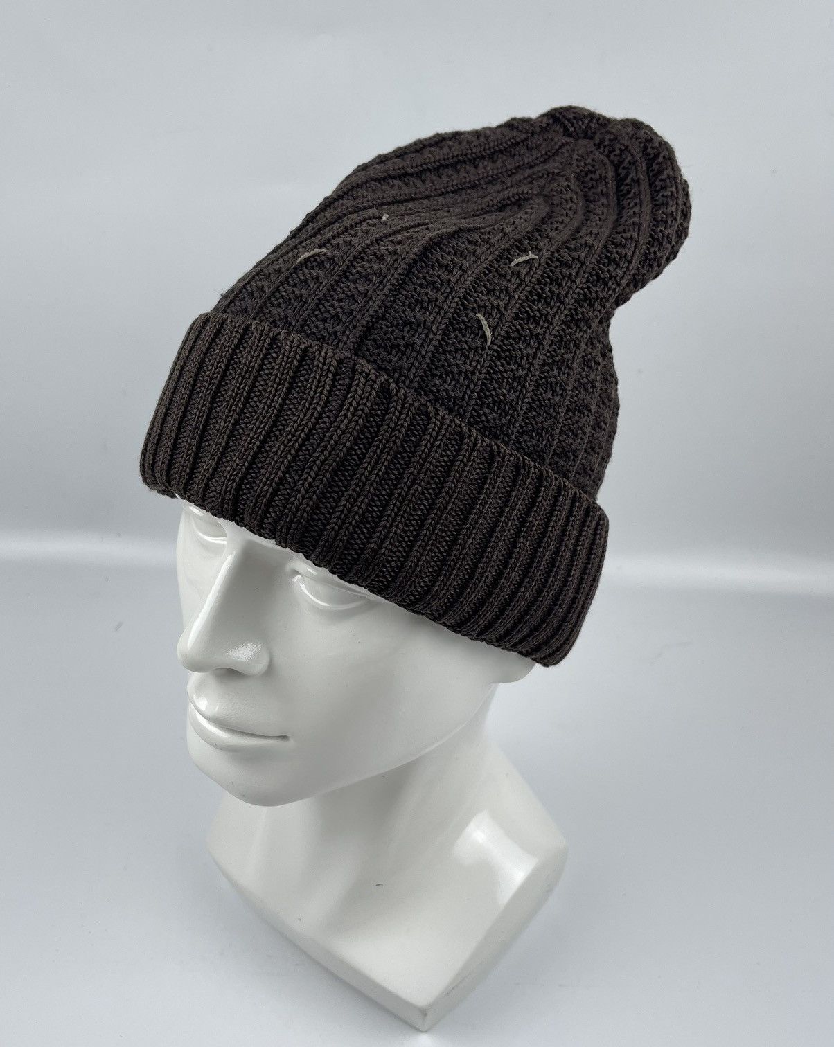image of Avant Garde x Hat Maison Margiela Beanie Hat Tc22 in Brown, Men's
