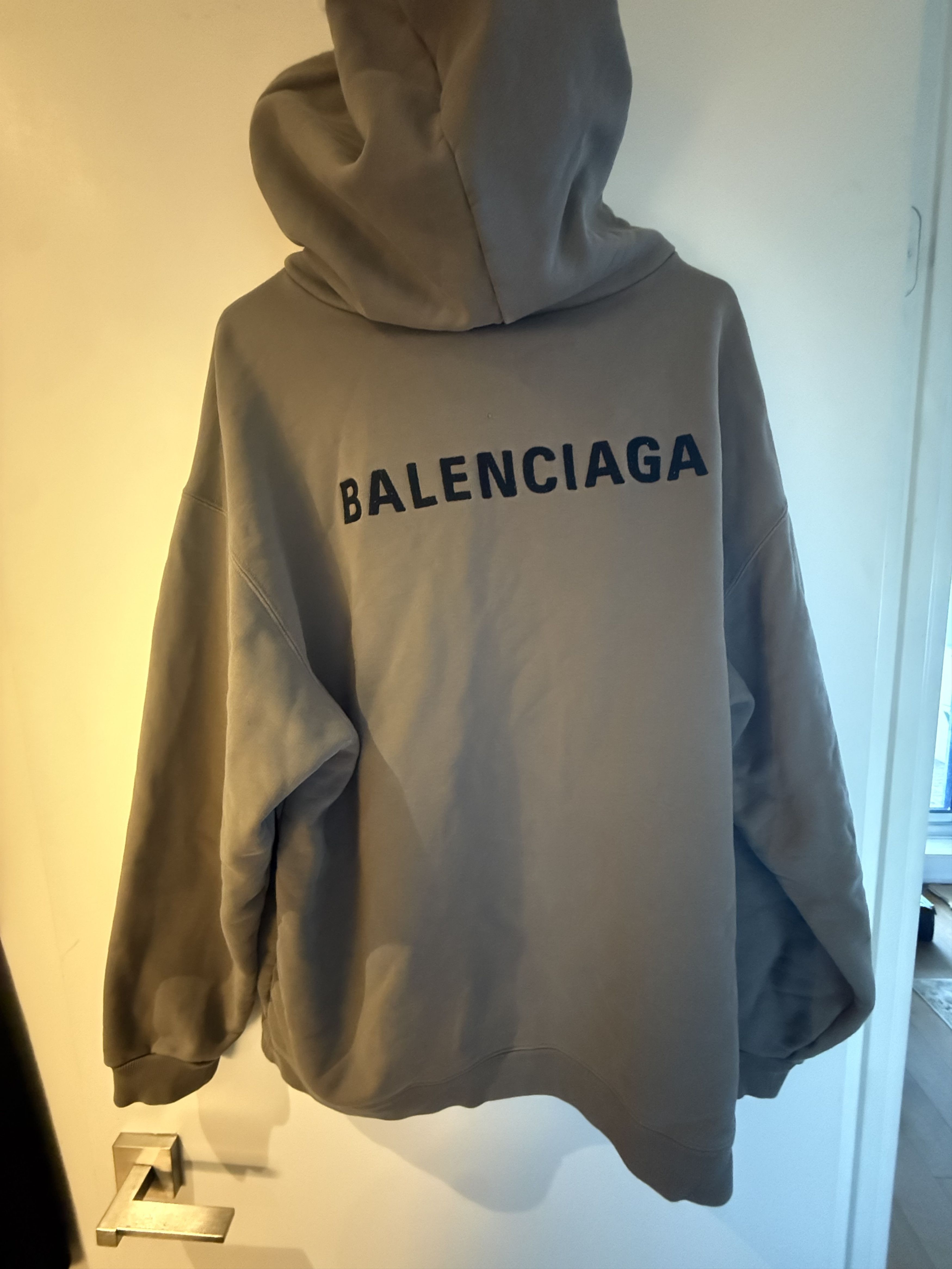 Balenciaga Balenciaga Brown Logo Hoodie Size US L / EU 52-54 / 3 - 4 Thumbnail