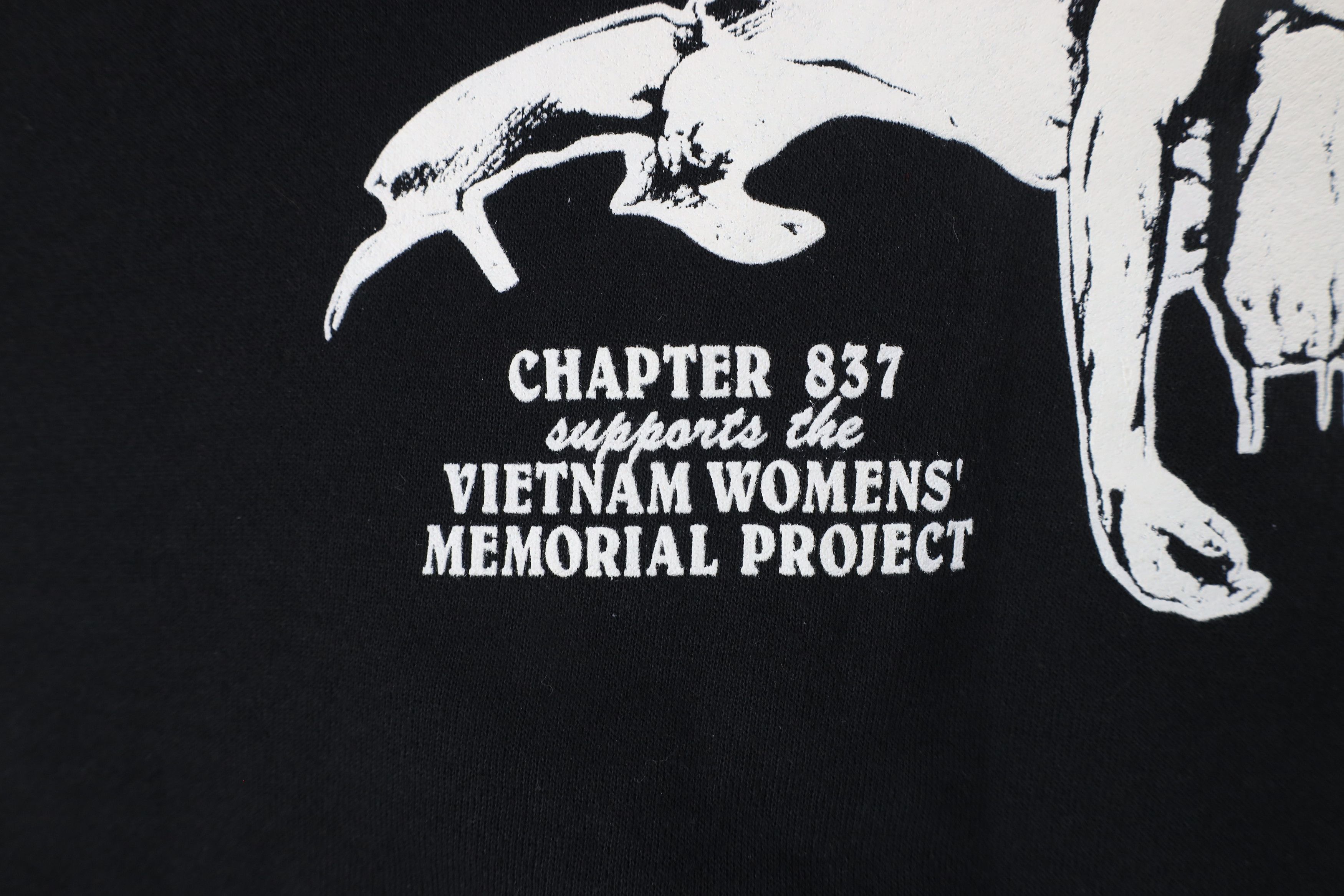 Vintage Vintage 90s Veterans of America Chapter 837 Sweatshirt Black Size US XXL / EU 58 / 5 - 11 Thumbnail