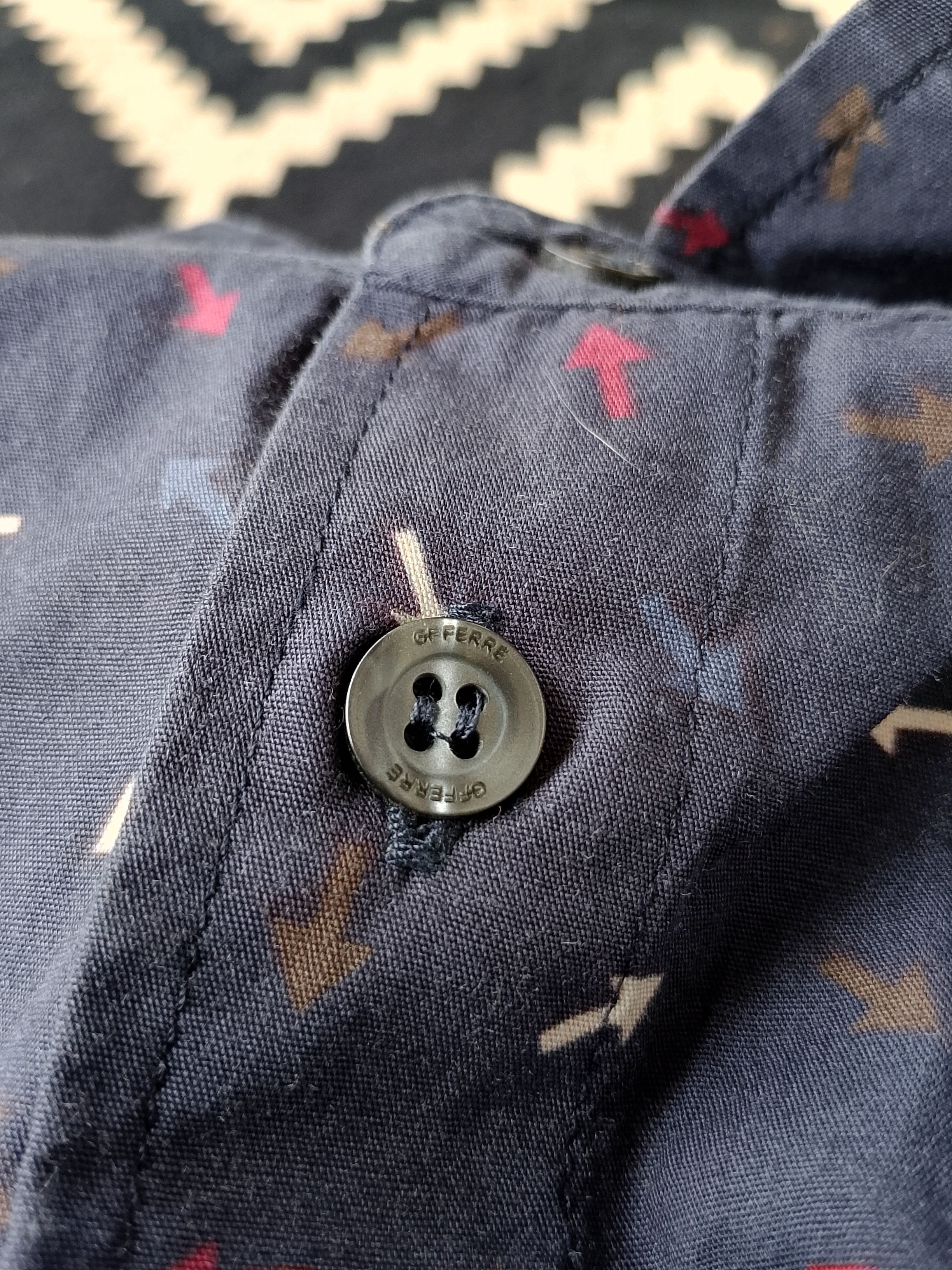 GF Ferre GF Ferré Ittierre Monogram Shirt Pale Sand & Tailored Shadow Size US M / EU 48-50 / 2 - 9 Thumbnail