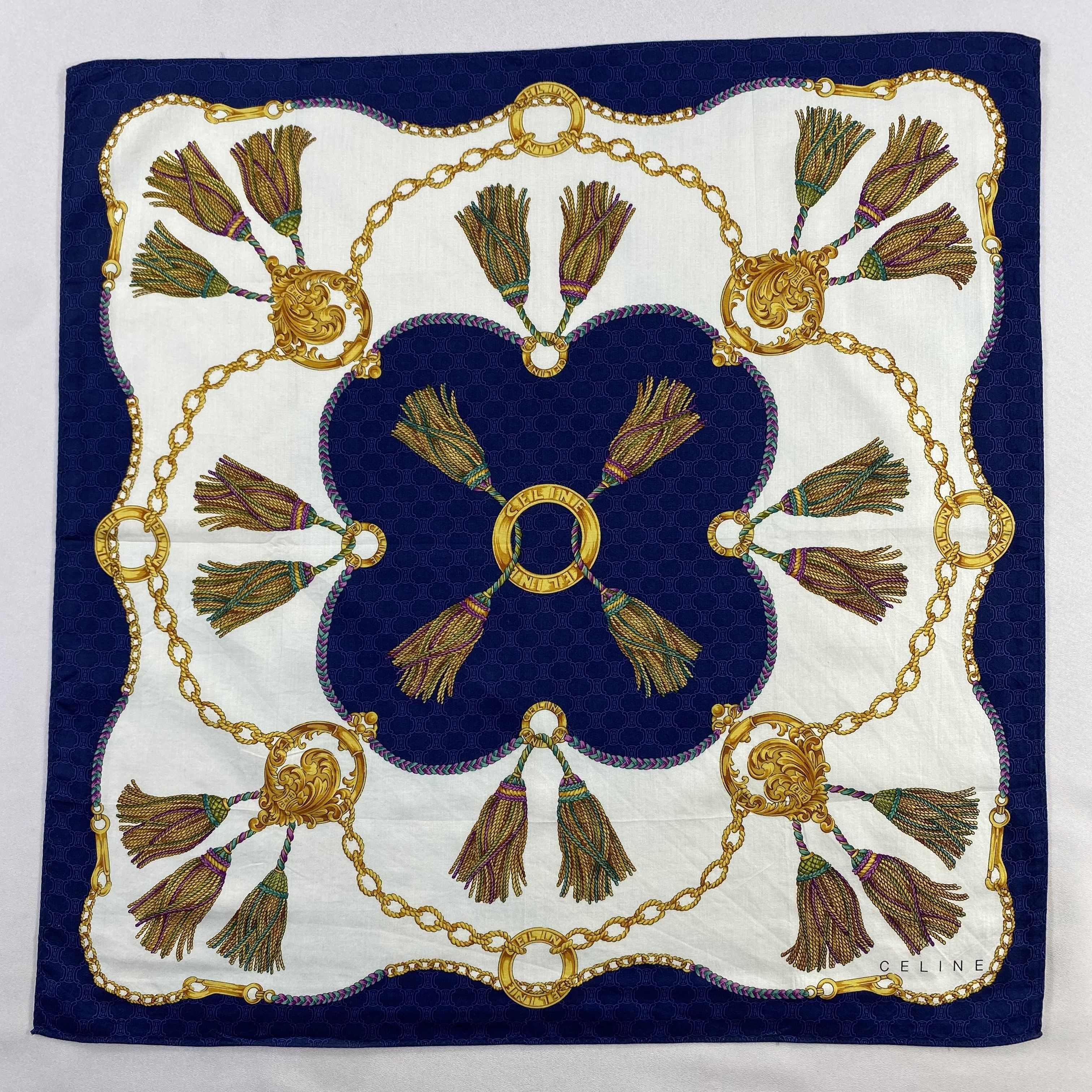 Celine × Vintage Celine Handkerchief / Neckerchief / Bandana-P1185 Size ONE SIZE - 1 Thumbnail