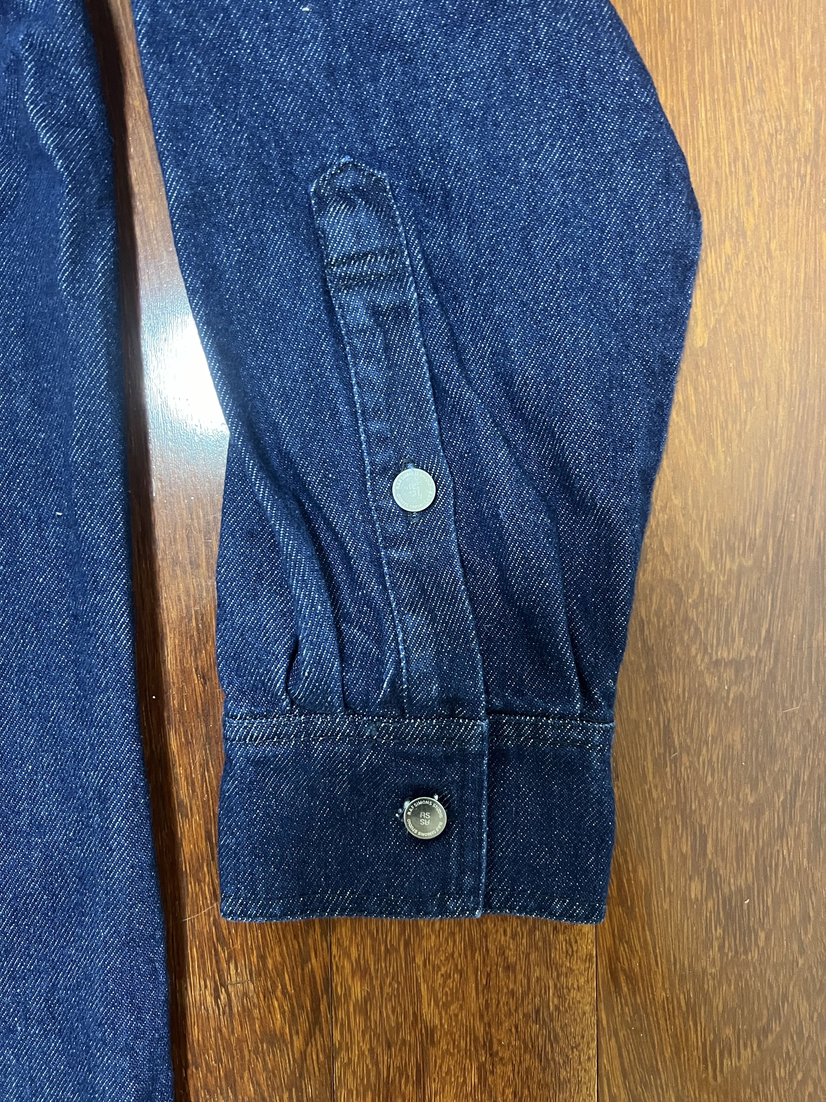 Raf Simons 💚 AW21 Raf Simons Straight Fit Denim Shirt Medium NEW Size US M / EU 48-50 / 2 - 6 Thumbnail