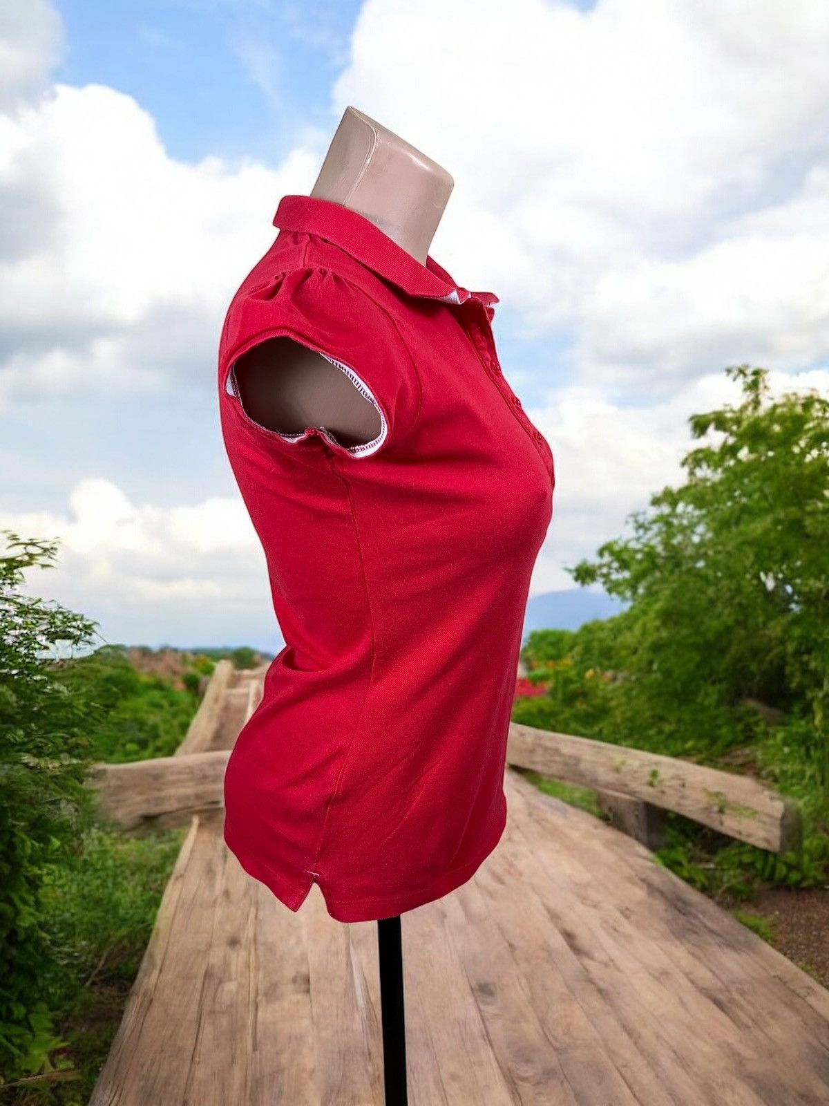 Pepe Jeans Pepe Jeans Gummy Red Polo Shirt Size S Size S / US 4 / IT 40 - 2 Thumbnail