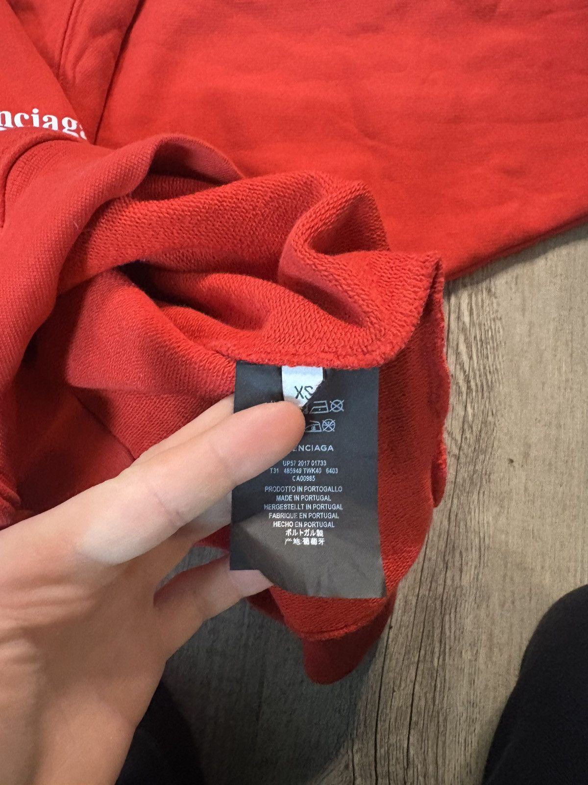 Balenciaga Balenciaga Campaign Logo Hoodie Red Size US XS / EU 42 / 0 - 4 Thumbnail