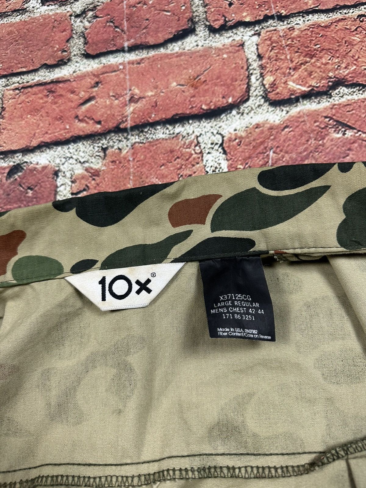 Other Vintage 10x Duck Camo Bomber Jacket Zip Canvas Hunting 90s Size US L / EU 52-54 / 3 - 13 Thumbnail