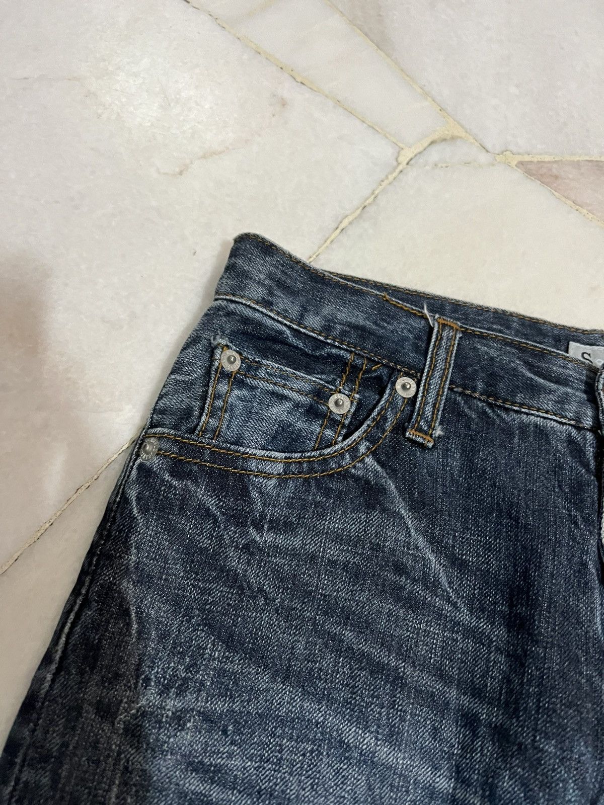 If Six Was Nine × Japanese Brand × Le Grande Bleu (L.G.B.) 🌈90’s Style Sorridere Funny Devil Skull Jeans Size US 28 / EU 44 - 8 Thumbnail