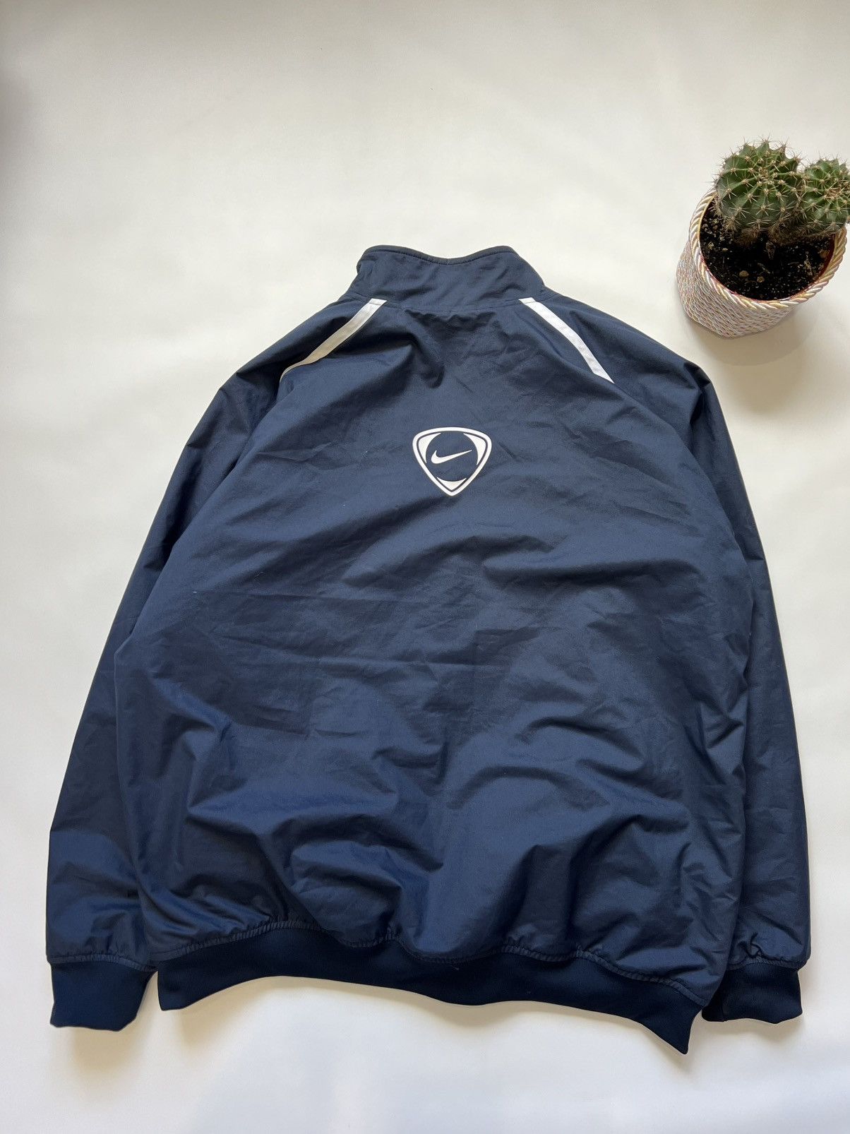 Nike Vintage Bilateral Fleece Nike Anorak Nylon Blue 00s Size US XXL / EU 58 / 5 - 6 Thumbnail