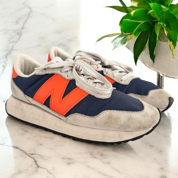New Balance New Balance 237 Blue and Orange Sneakers Size US 9.5 / IT 39.5 - 1 Thumbnail