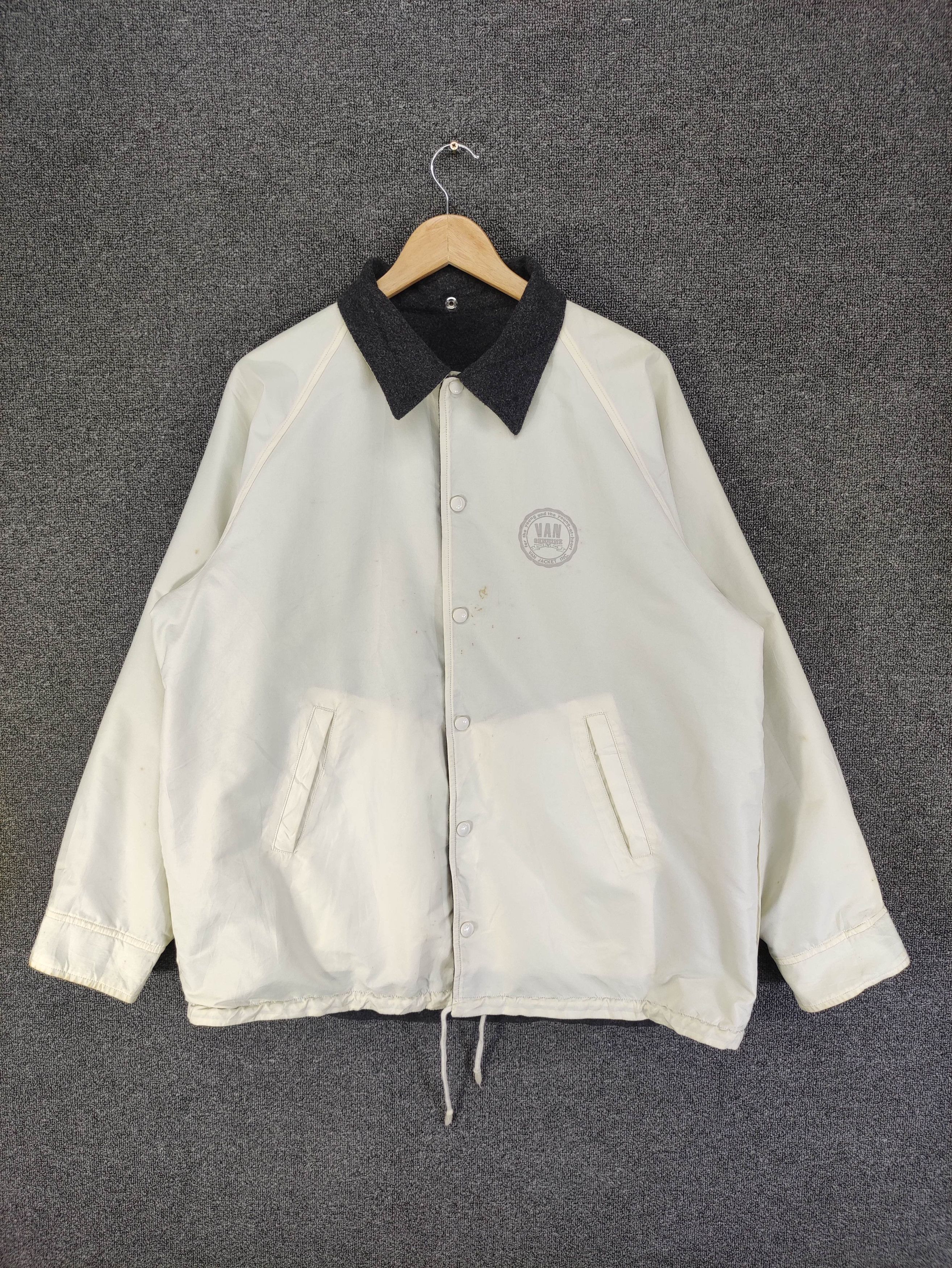 Van Vintage Van Fleece Reversible Jacket Snap Button Size US XL / EU 56 / 4 - 5 Thumbnail
