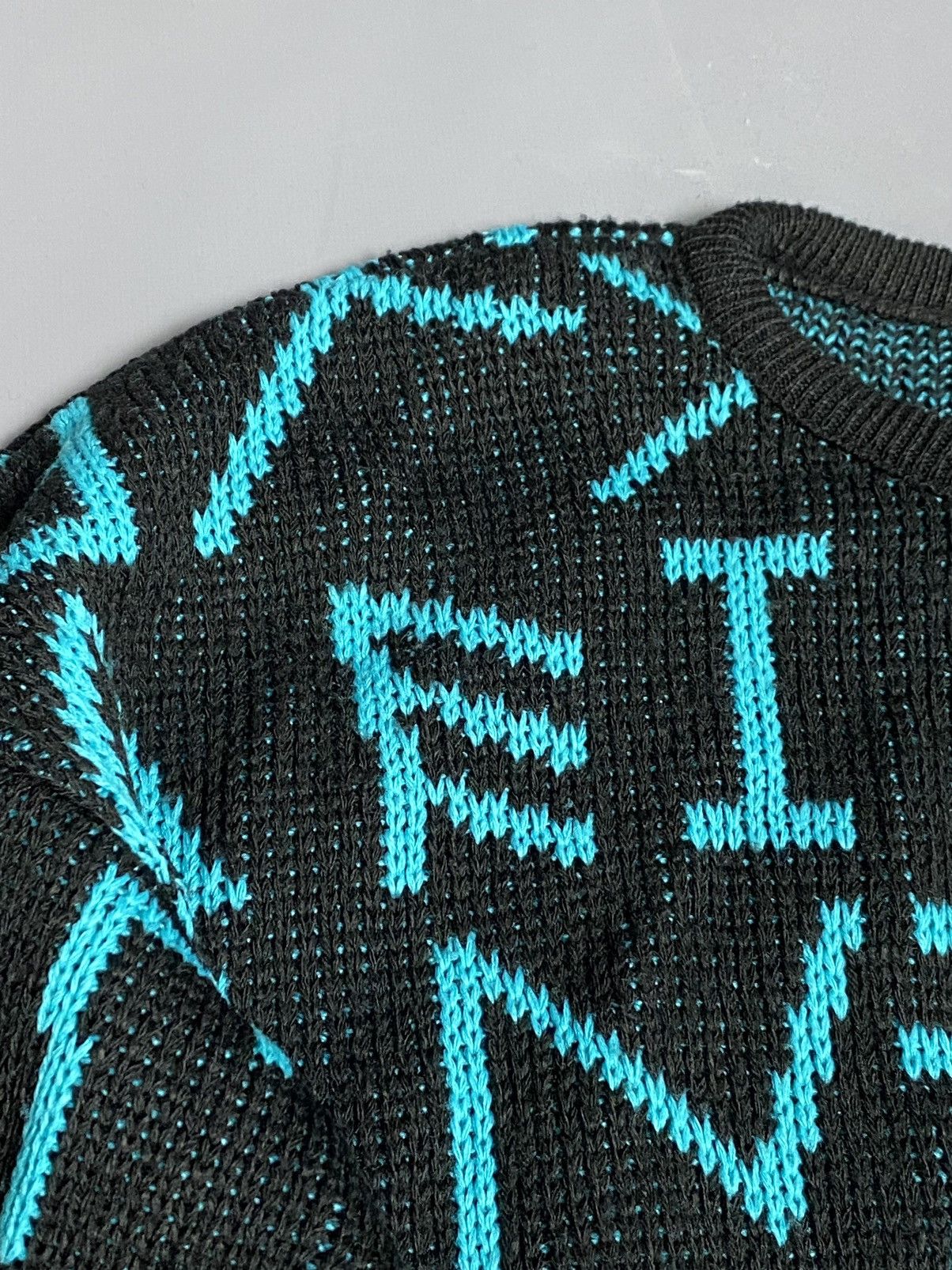 Other Vintage IN DESIGN Abstract Alphabet Acrylic Sweater USA Sz L Size US L / EU 52-54 / 3 - 3 Thumbnail