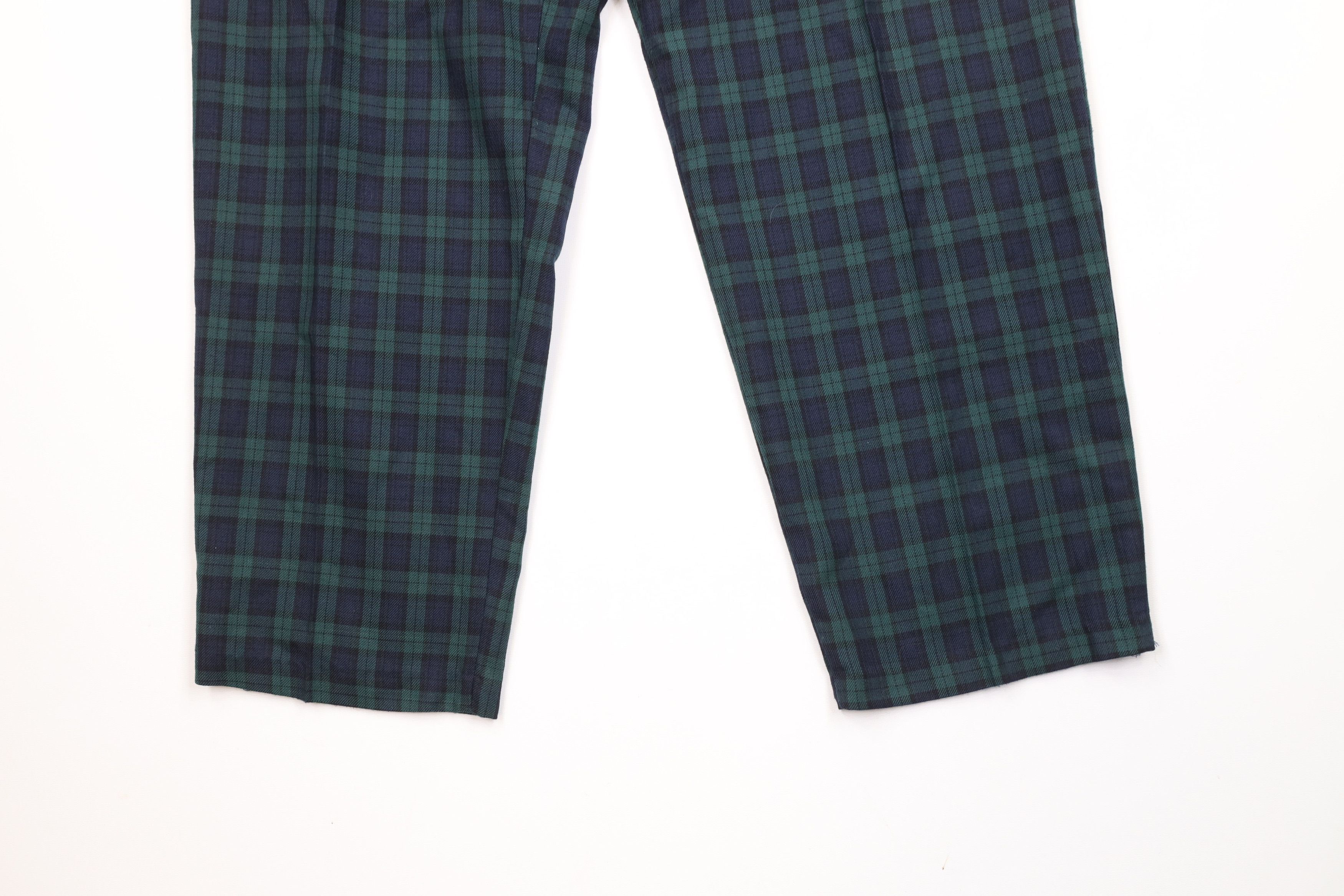 Vintage Vintage 90s Streetwear Tapered Leg Flannel Pants Plaid USA Size 36" / US 14 / IT 50 - 4 Thumbnail