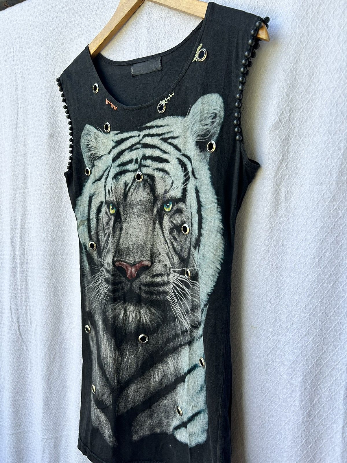 If Six Was Nine × Japanese Brand × Le Grande Bleu (L.G.B.) 💸BINDINGOFFER💸Showtime japanese gothic tiger shirt Size US L / EU 52-54 / 3 - 5 Thumbnail
