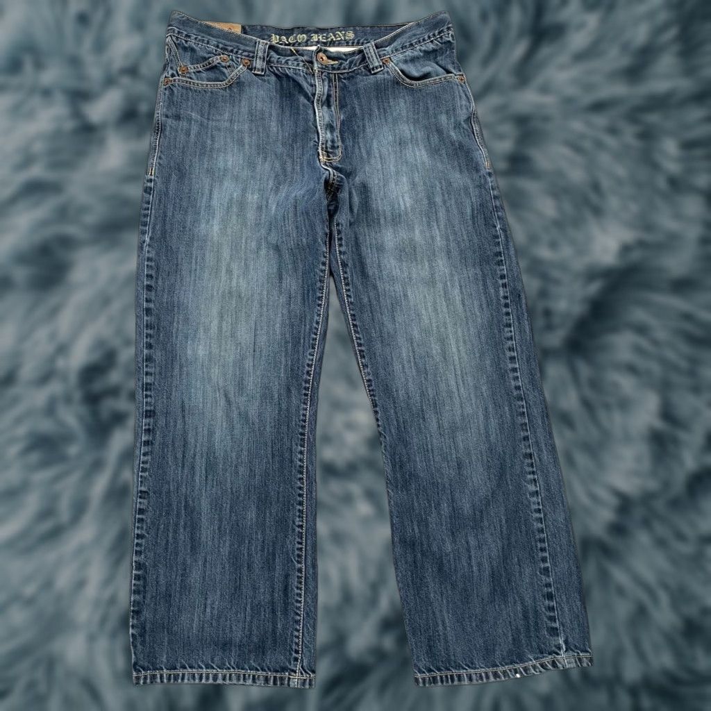 Vintage VINTAGE Paco Men Jeans 36 Adult Straight Leg Blue Denim Heavy Duty Logo Streetwear 90s Size US 36 / EU 52 - 1 Thumbnail