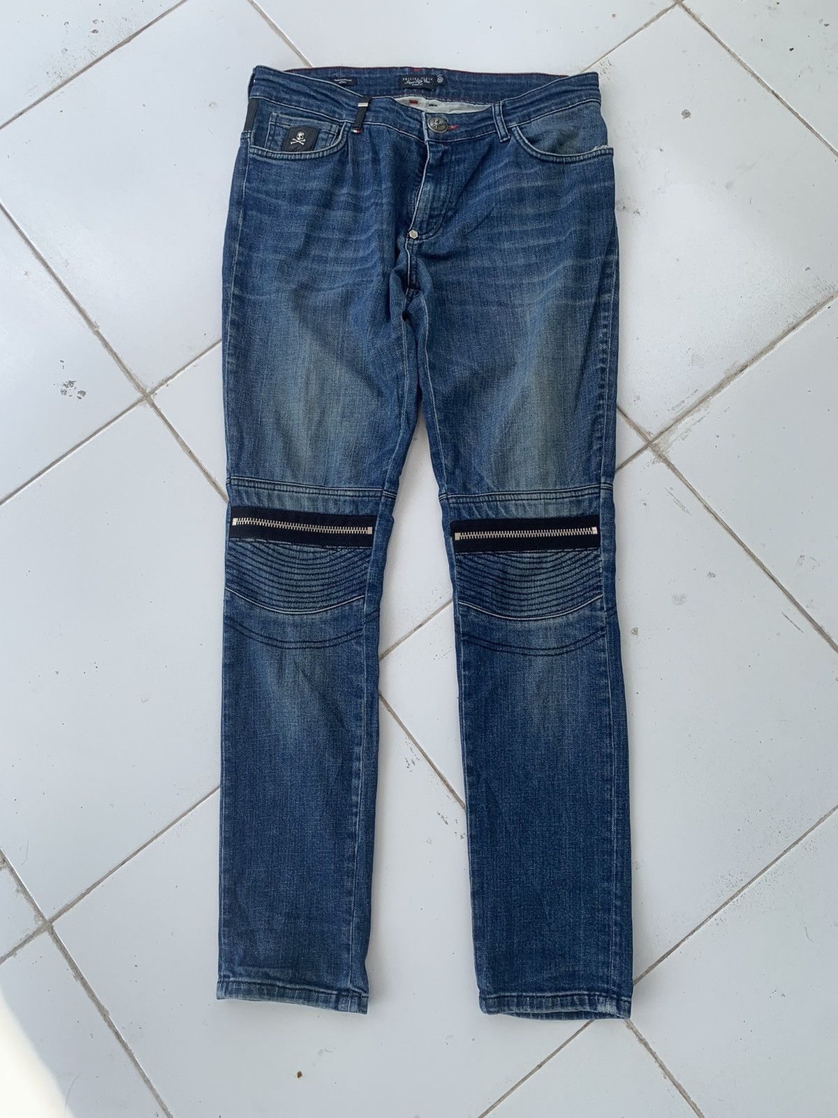 Philipp Plein Denim pants philipp plein bikers Size US 32 / EU 48 - 1 Thumbnail