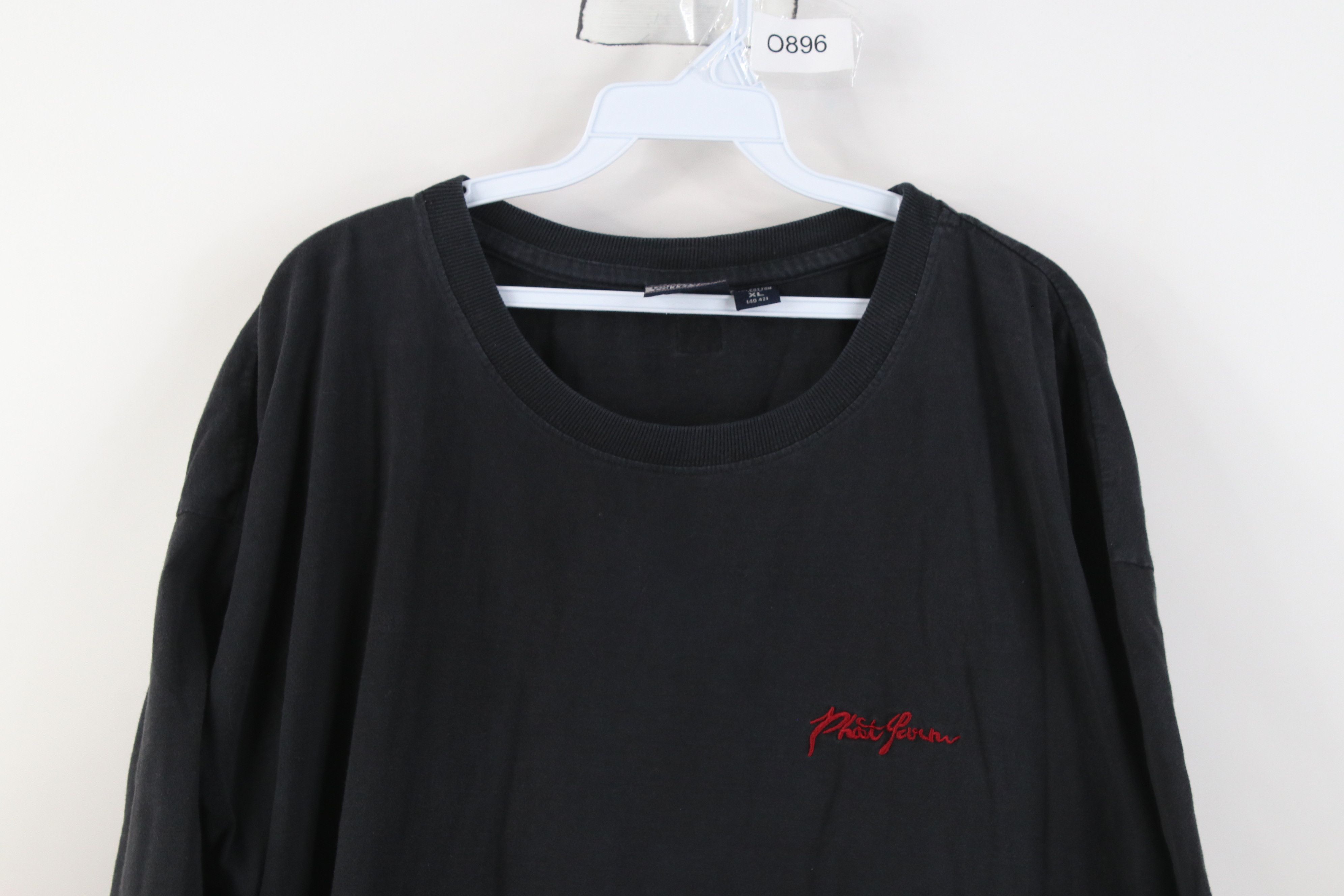 Phat Farm Vintage 90s Y2K Phat Farm Baggy Fit T-Shirt Black Cotton Size US XL / EU 56 / 4 - 2 Thumbnail