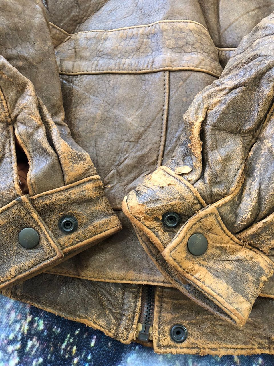Vintage Sheepskin leather jacket Size US L / EU 52-54 / 3 - 6 Thumbnail