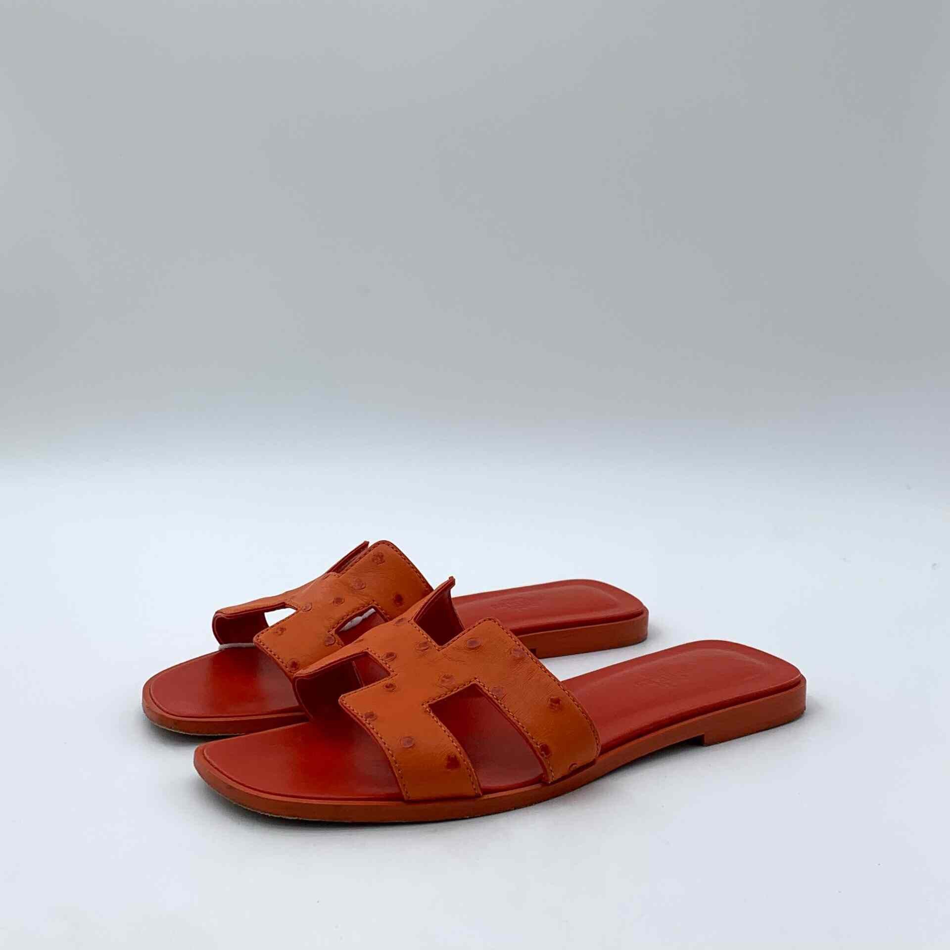 Hermes Hermes Red Sandals 38 Women Size US 7.5 / IT 37.5 - 1 Thumbnail