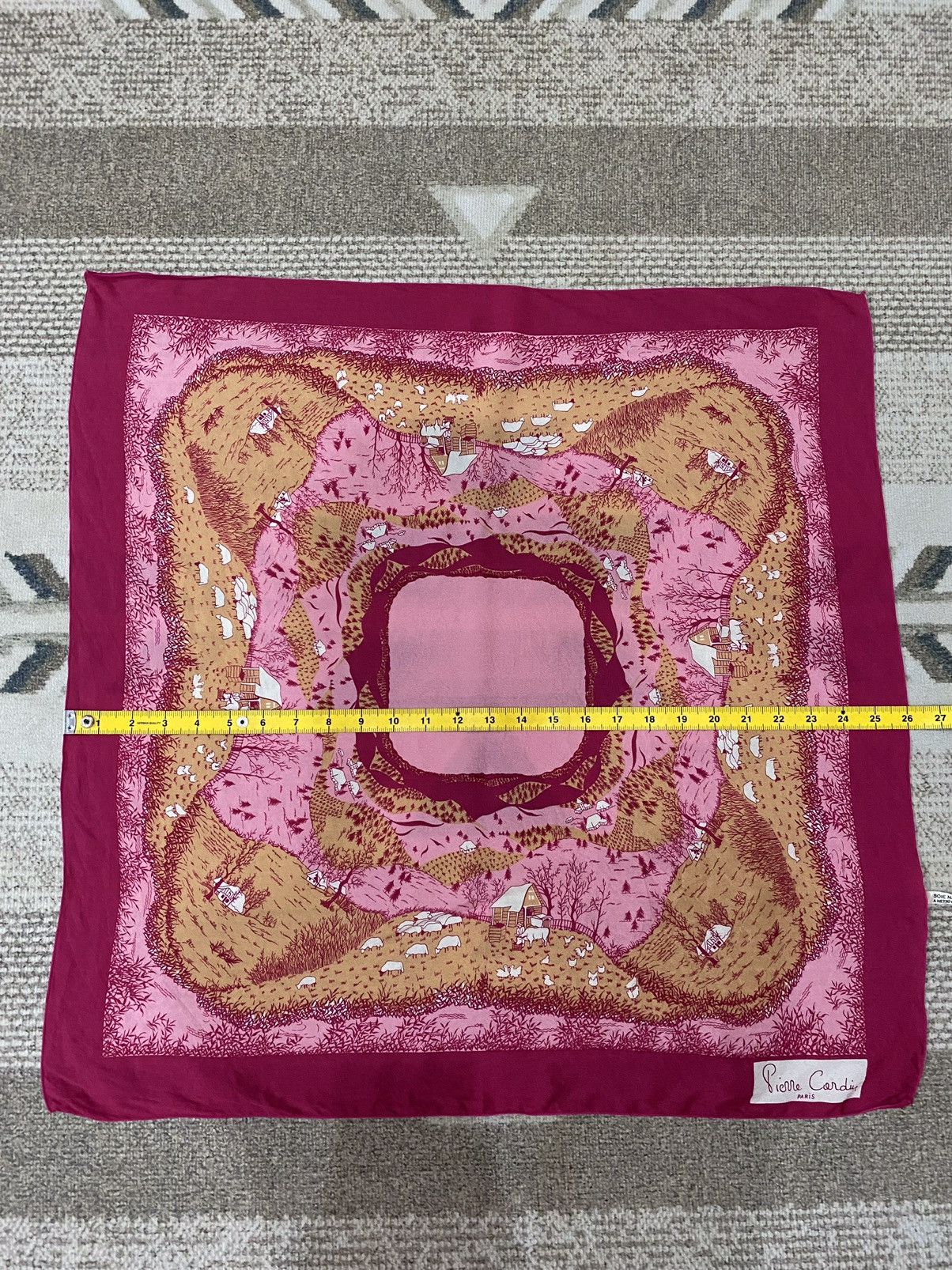 Pierre Cardin Pierre Cardin Overprint Scarves/Handkerchief/Neckerchief Size ONE SIZE - 8 Thumbnail