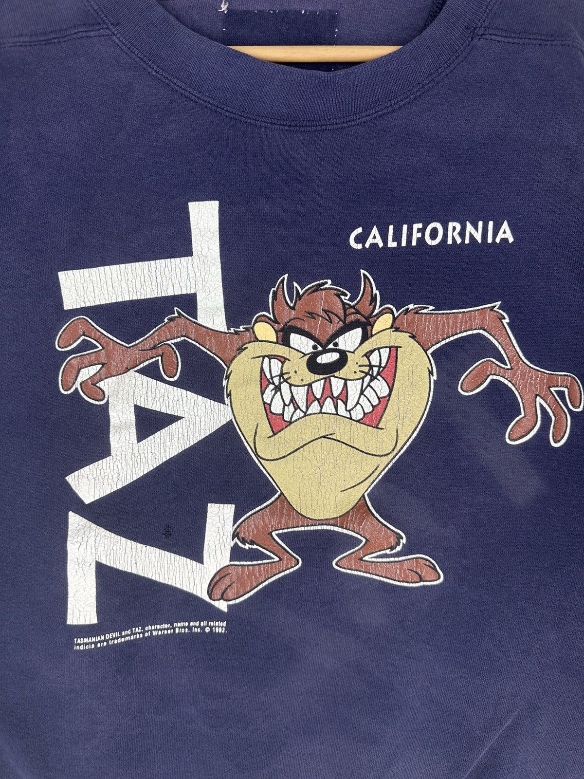 Vintage 1992 Vtg Tazmanian Devil and Taz Trademarks of Warner Bros Size US M / EU 48-50 / 2 - 2 Thumbnail