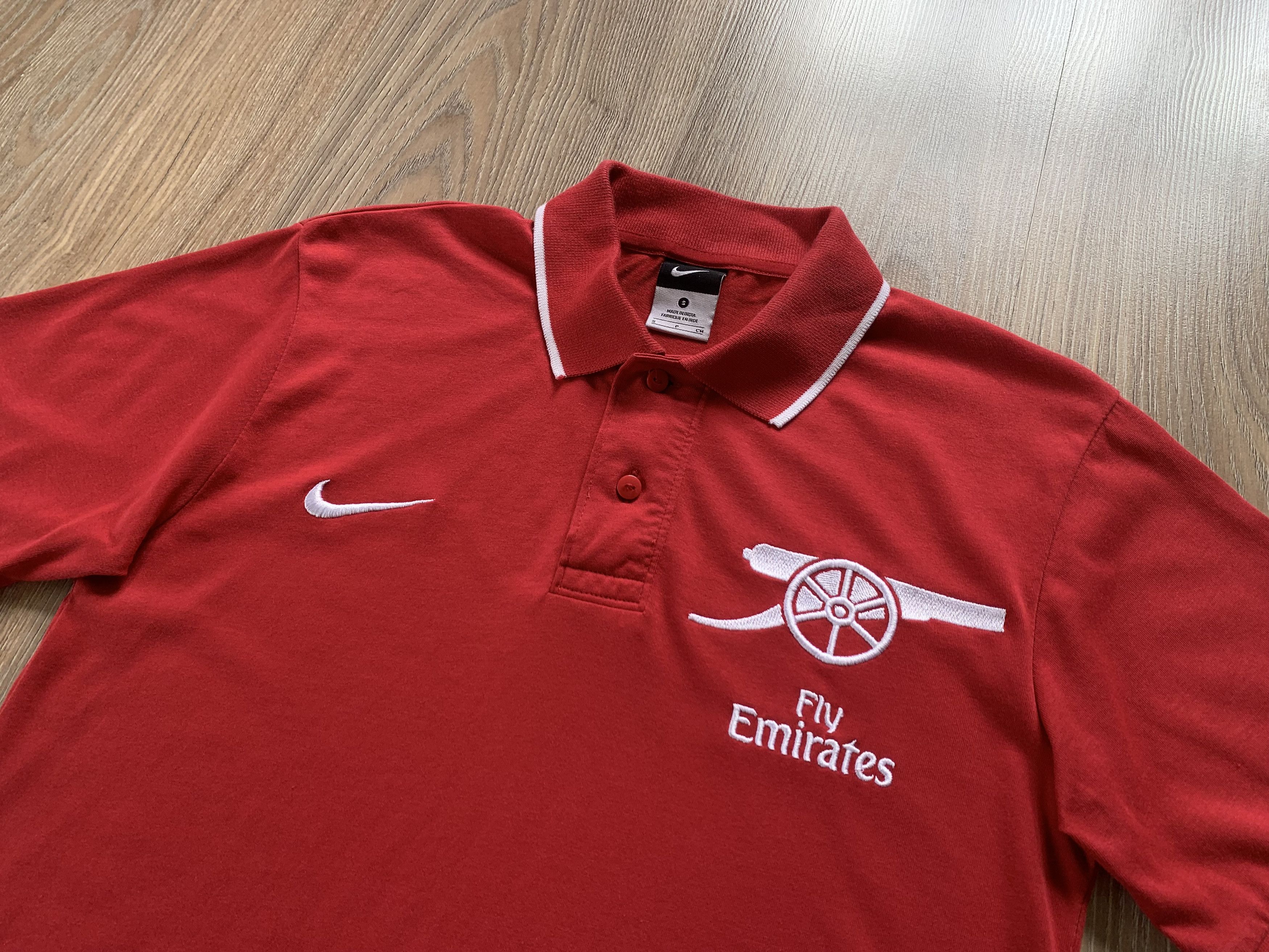 Nike × Vintage Nike Vintage Cotton Liverpool Soccer Polo Size US S / EU 44-46 / 1 - 4 Thumbnail