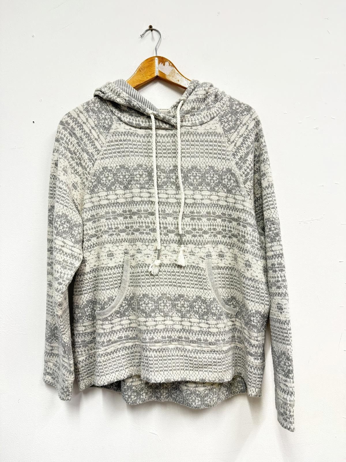FatFace Fat Face Grey Patterned Hooded Jumper Size M Size US M / EU 48-50 / 2 - 1 Thumbnail
