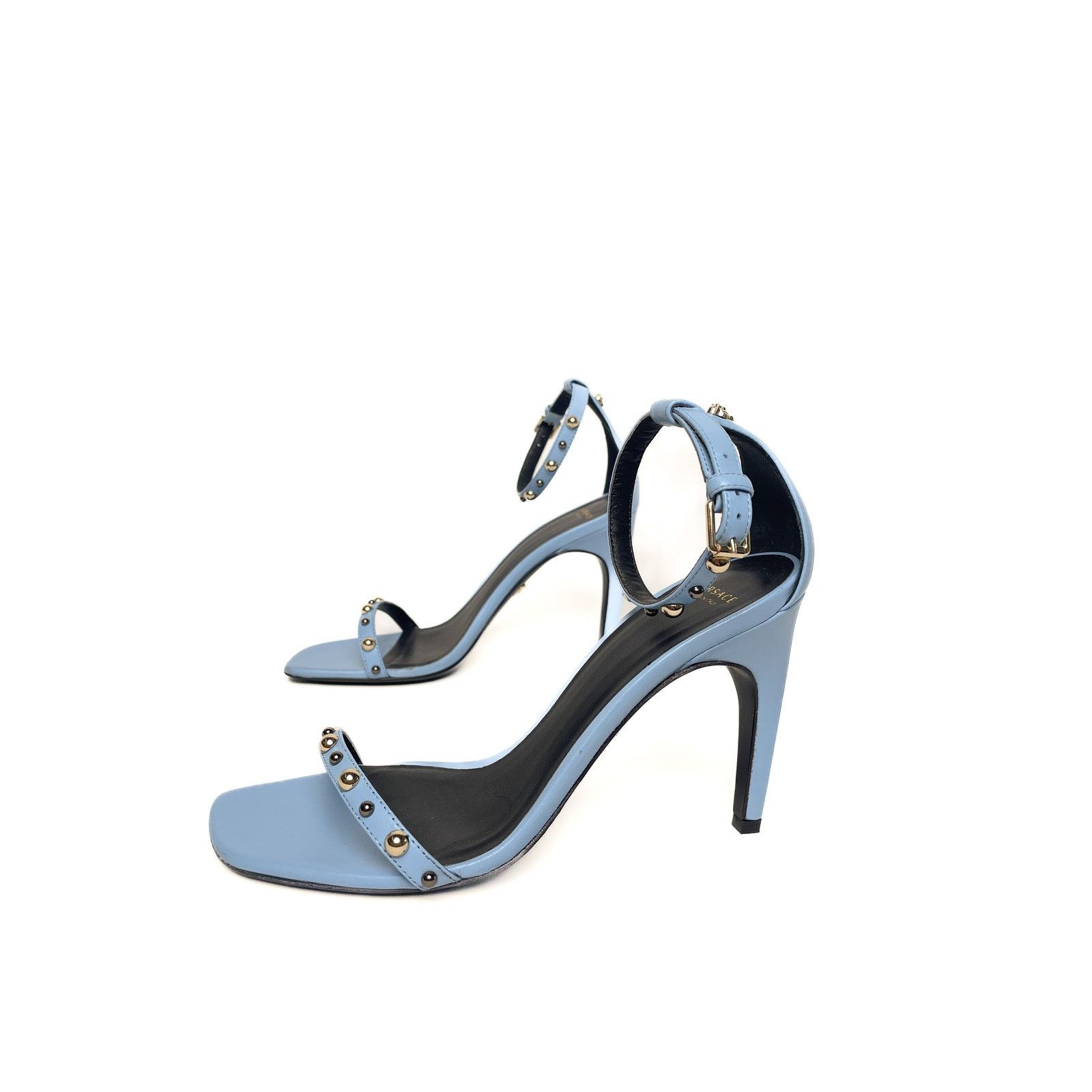 Versace Baby Blue Sandals Size US 8 / IT 38 - 1 Thumbnail