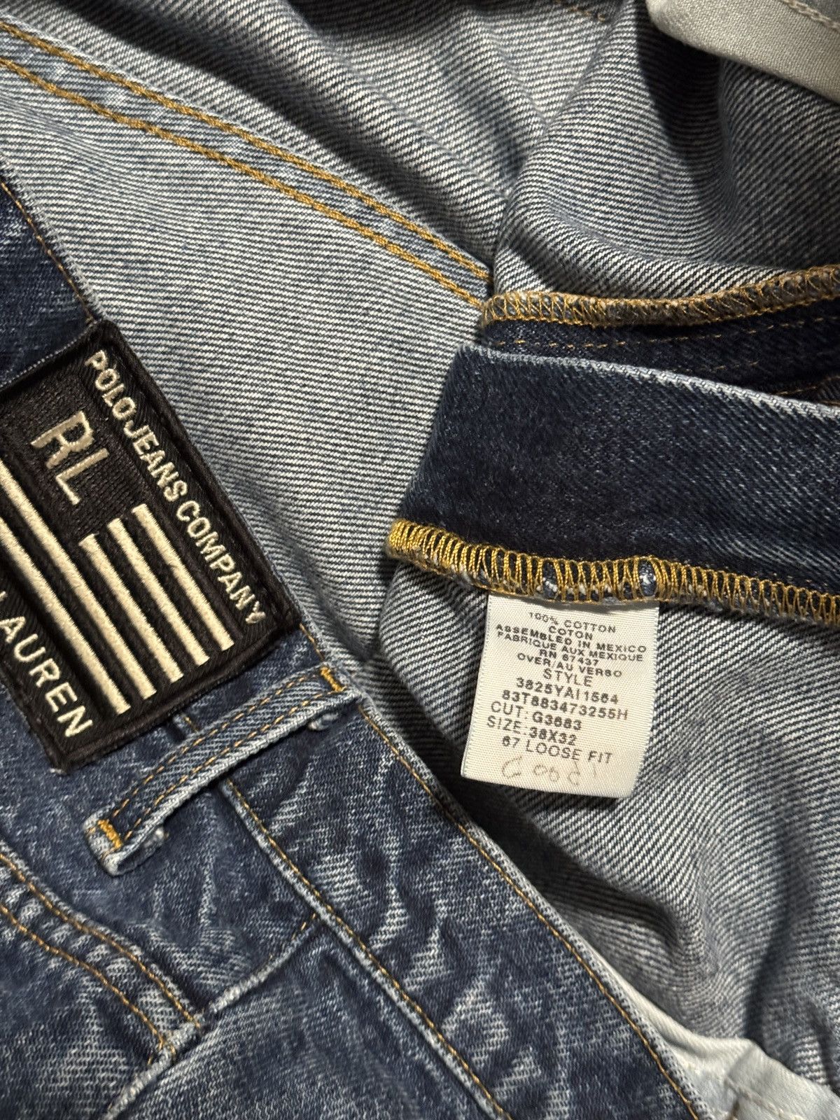 Polo Ralph Lauren 38x32 baggy polo jeans Size US 38 / EU 54 - 5 Thumbnail
