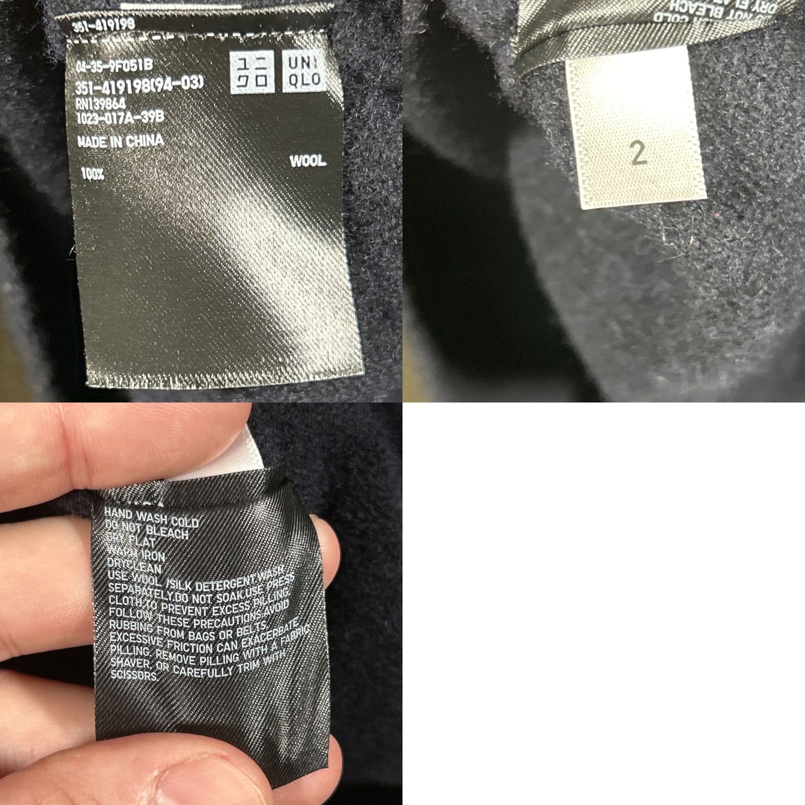 Uniqlo Uniqlo Sweater Womens Size Small Black 100% Wool Lightweight Crew Neck Size S / US 4 / IT 40 - 8 Thumbnail