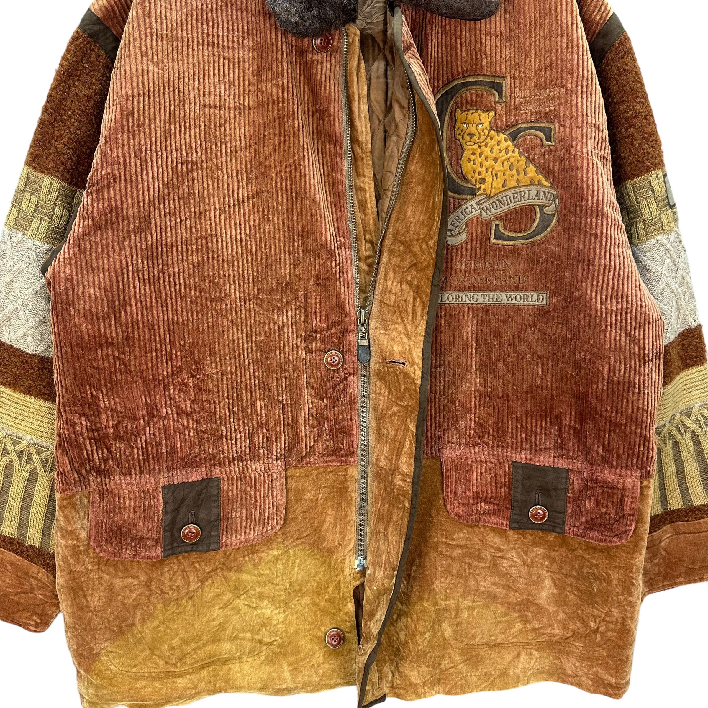 Vintage 90s CALLASIOUS SPORT EMBROIDERY LOGO HYBRID JACKET #8843-031 Size US XXL / EU 58 / 5 - 8 Thumbnail