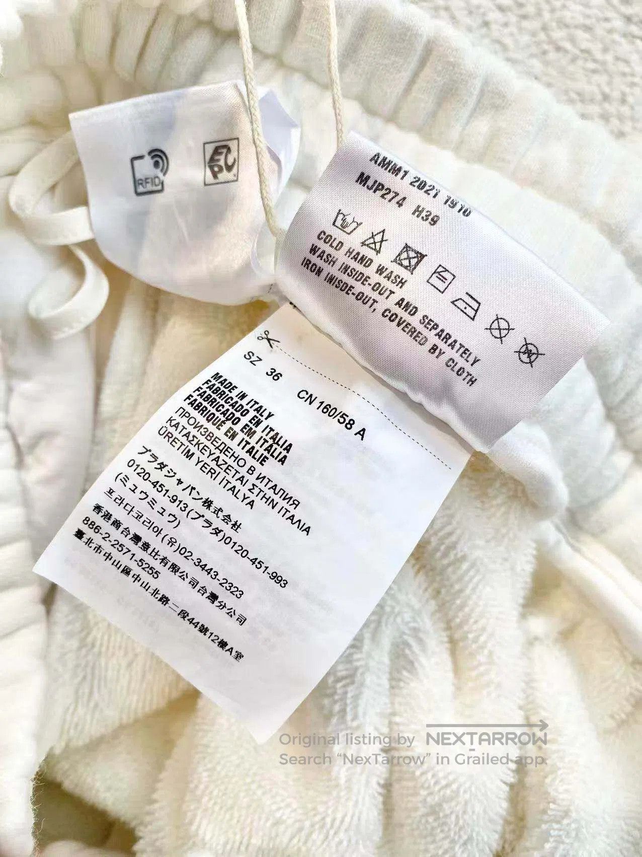 Miu Miu Miu Miu Towel embroidered logo sweatshirt set| Size XS / US 0-2 / IT 36-38 - 6 Thumbnail