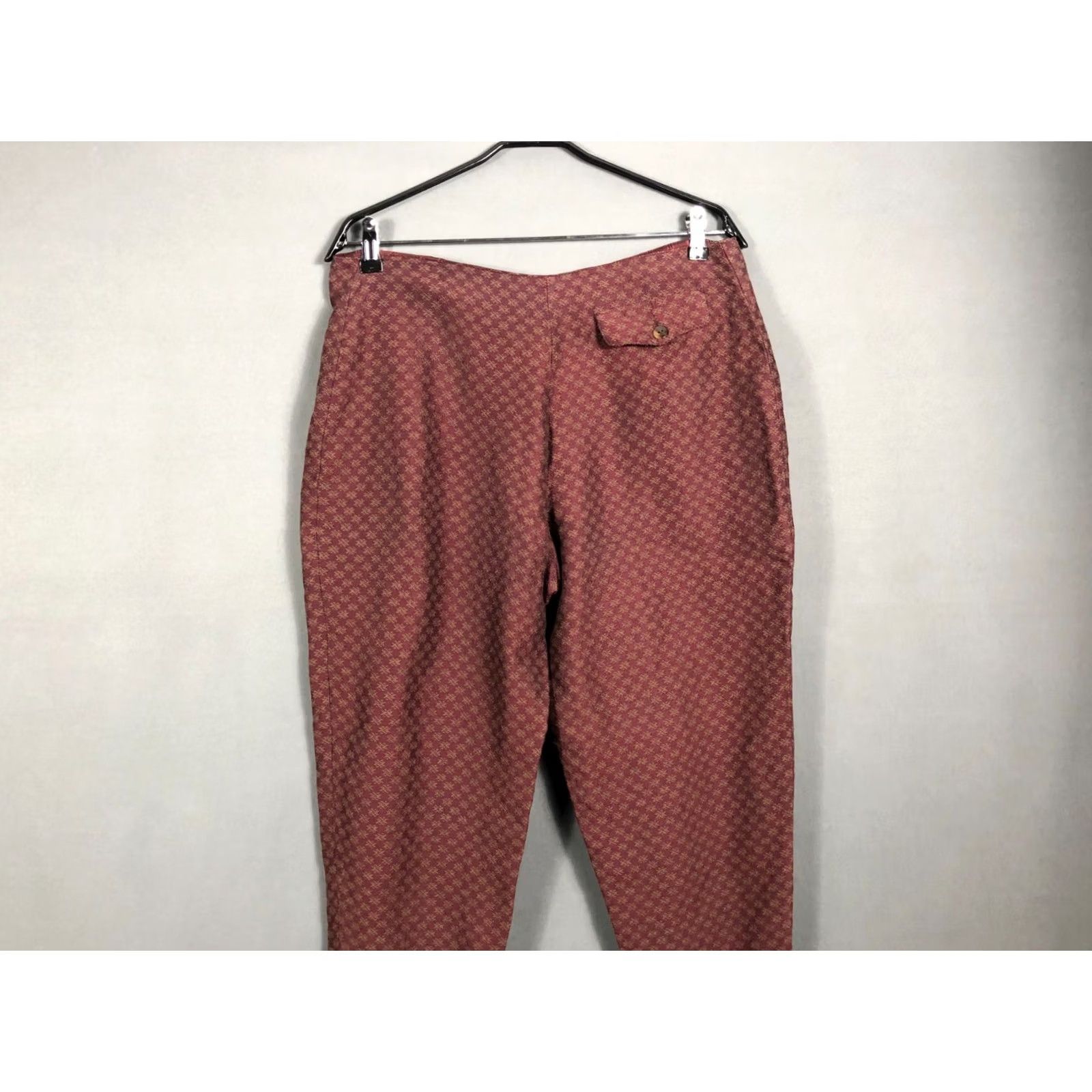 Jean Paul Gaultier Jean Paul Gaultier Pour GIBO Stirrup Pants Wool Burgundy Women Size 44 Patterned Size 30" / US 8 / IT 44 - 3 Thumbnail