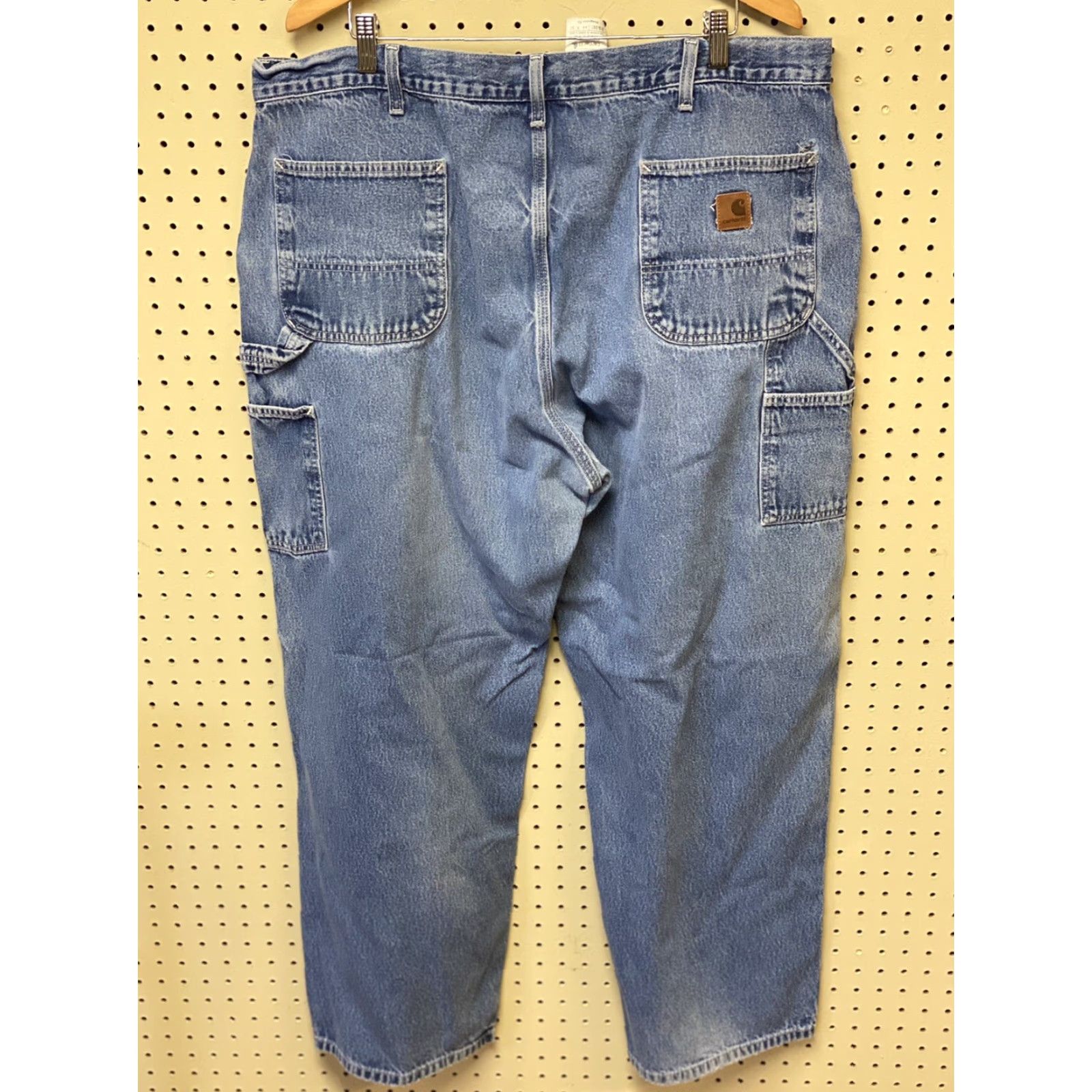 Carhartt VINTAGE Carhartt Jeans 42X32 Men’s Relaxed Fit Denim Blue Workwear B160DST Regular 100% Cotton Size US 42 / EU 58 - 3 Thumbnail