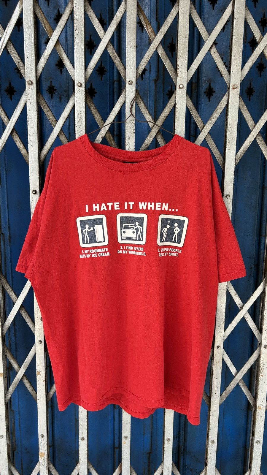 Vintage 1990s I Hate It When People Read My T-Shirt Size US XL / EU 56 / 4 - 10 Thumbnail