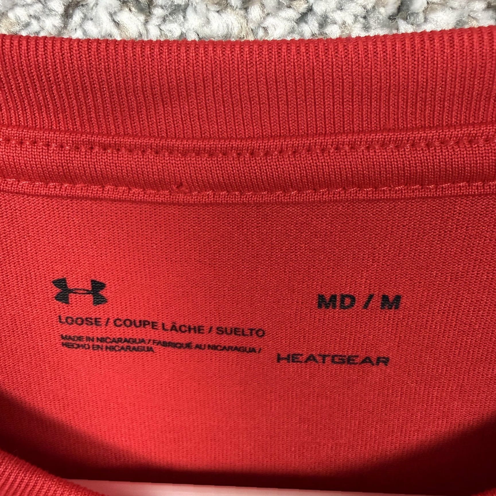 Under Armour Under Armour Shirt Mens M Red HeatGear Running Gym Performance Quick Dry Loose Jersey 100% Polyester Solid Logo Crew Neck Short Sleeve 1268471 Size US M / EU 48-50 / 2 - 6 Thumbnail