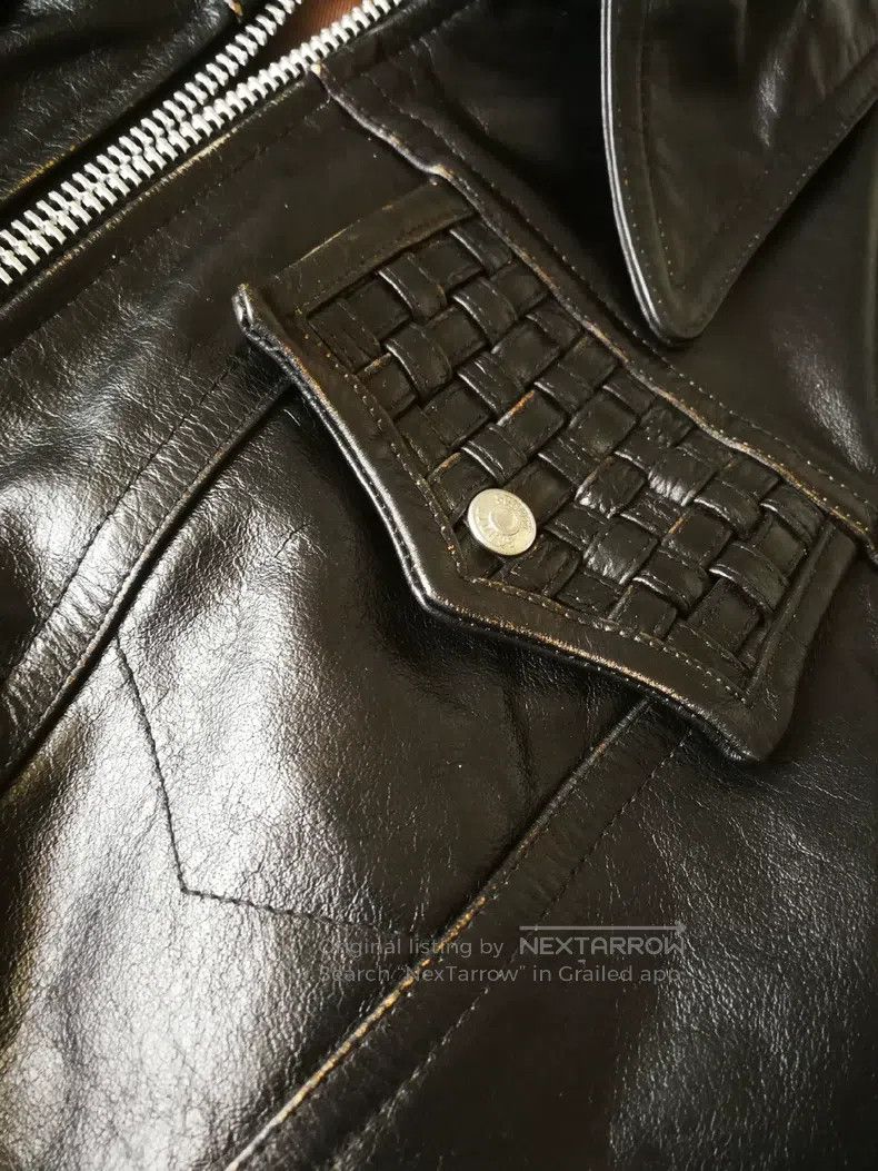 Other Vintage leather coat, tea core cowhide Size US L / EU 52-54 / 3 - 2 Thumbnail