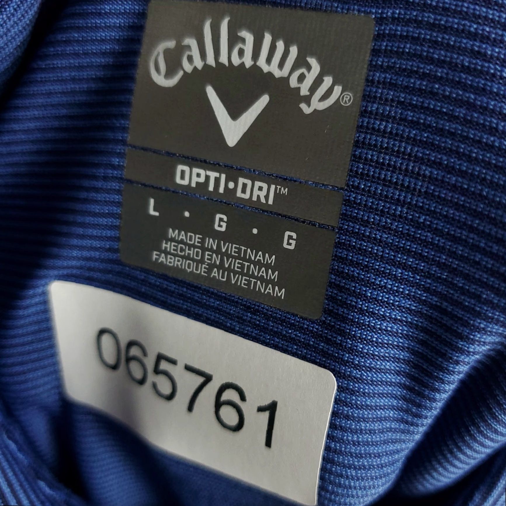 Callaway Callaway Polo Shirt Mens L Blue Striped Opti Dri Fit Golf Short Sleeve Polo Shirt Size US L / EU 52-54 / 3 - 7 Thumbnail