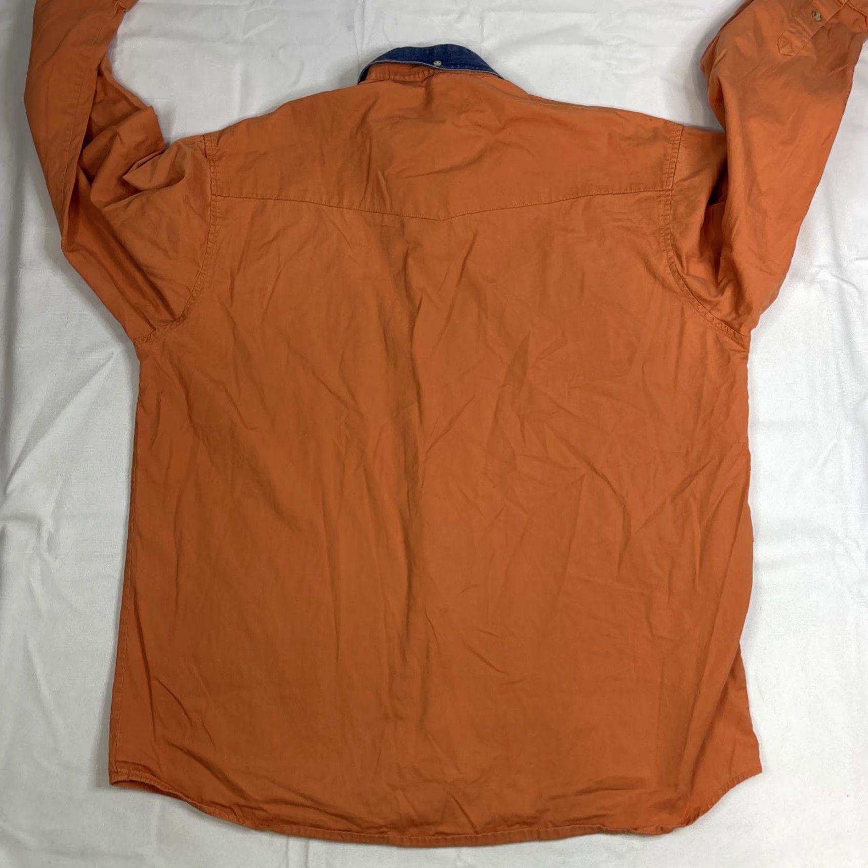 Wrangler Wrangler Button Up Long Sleeve PBR Bull Riding Men Large Salmon Mens Size US L / EU 52-54 / 3 - 7 Thumbnail