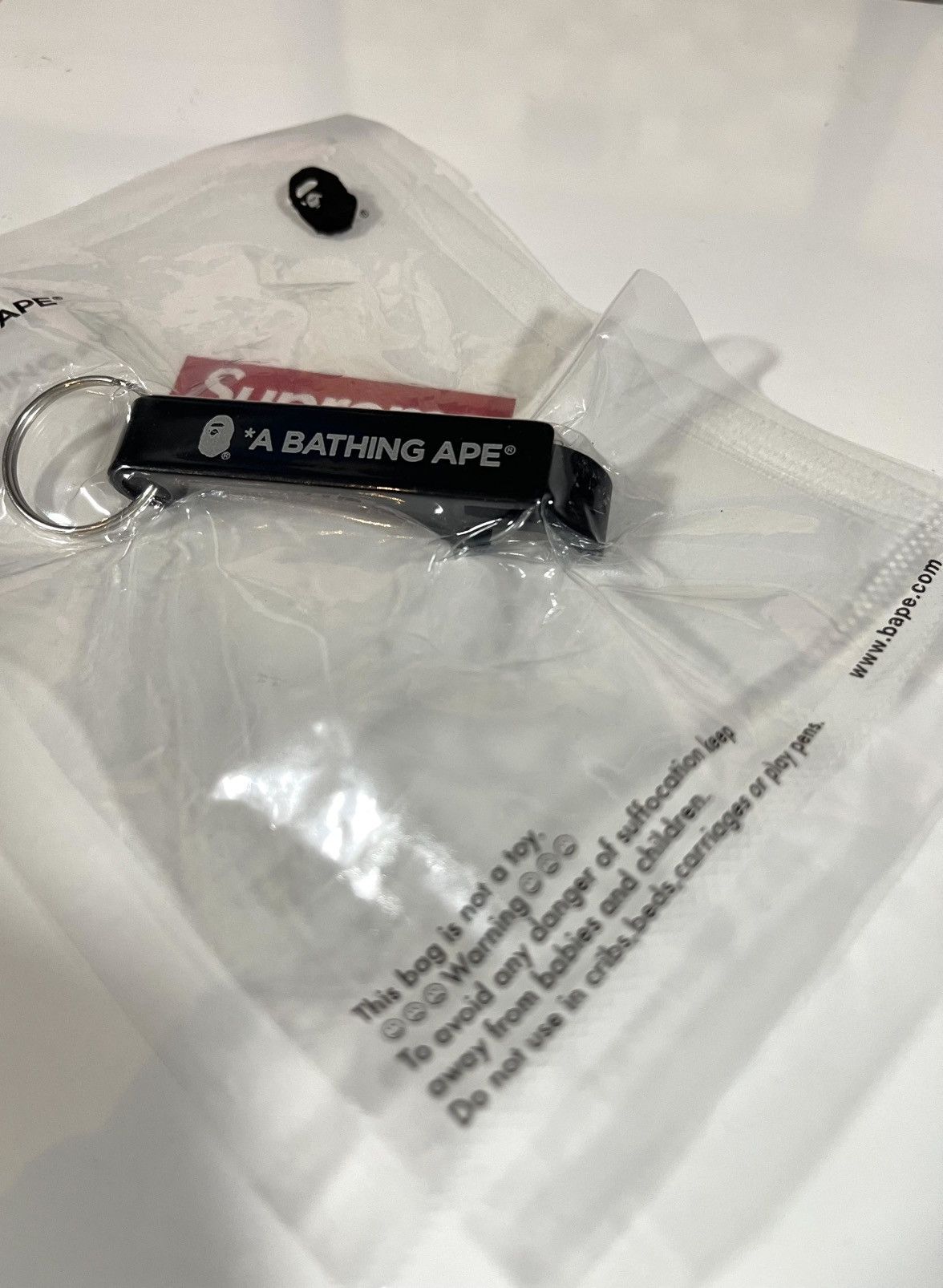 Bape A Bathing Ape Bape Bottle Opener Keychain Black Size ONE SIZE - 3 Thumbnail