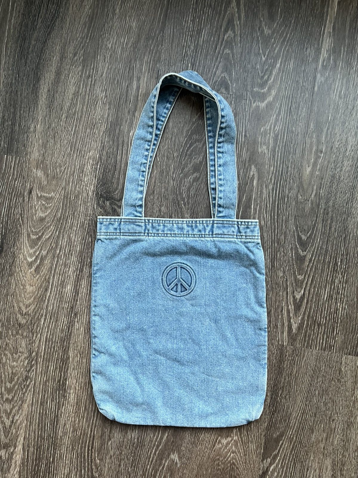 Kapital Kapital Walling Peace Denim tote bag Size ONE SIZE - 1 Thumbnail