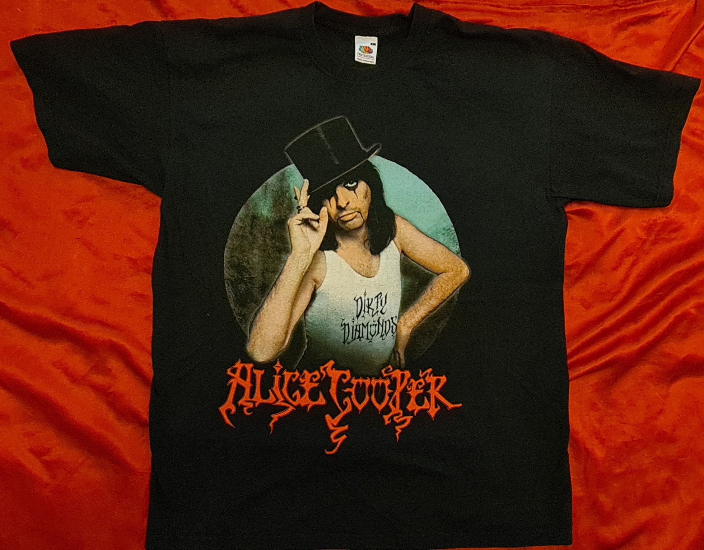 Fruit Of The Loom ALICE COOPER Dirty Diamonds Tour 2005 shirt Size US L / EU 52-54 / 3 - 1 Thumbnail