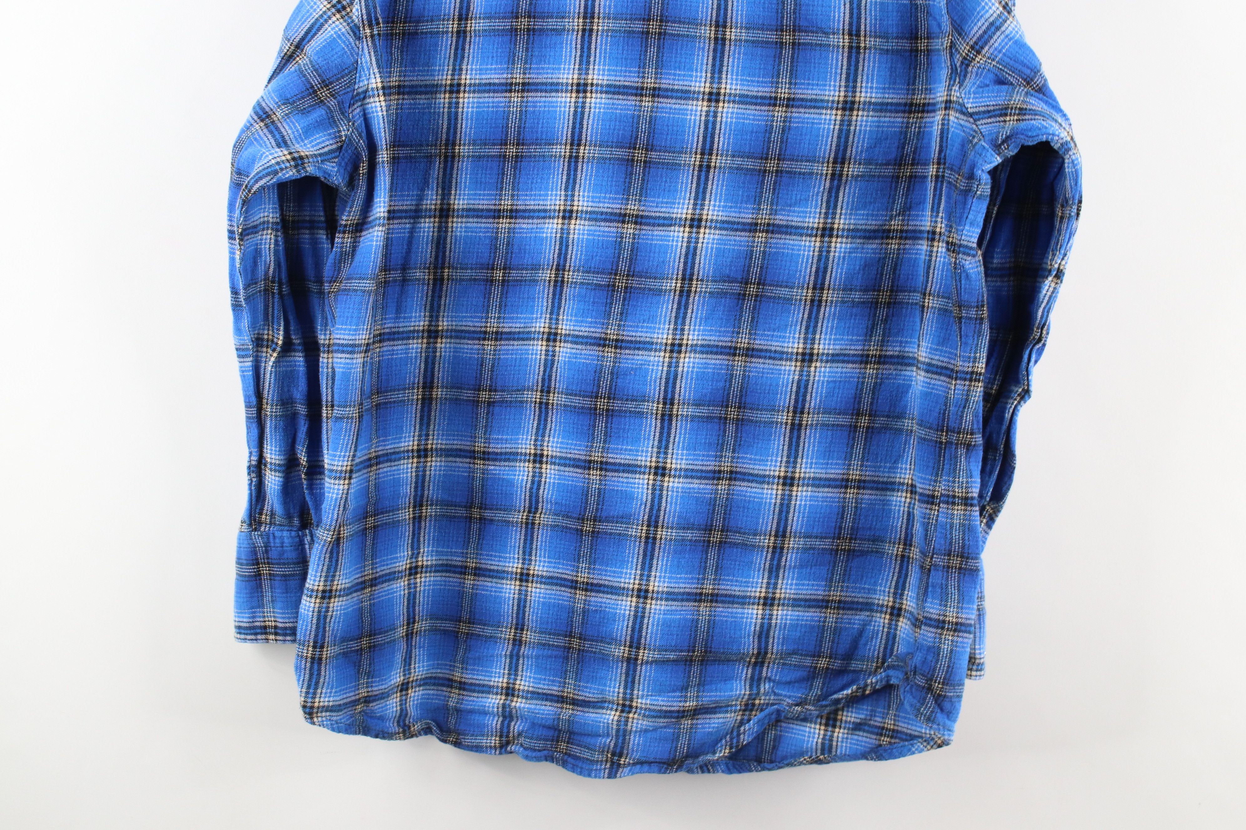 Vintage Vintage 90s Wrangler Flannel Western Rodeo Snap Button Shirt Size US L / EU 52-54 / 3 - 9 Thumbnail