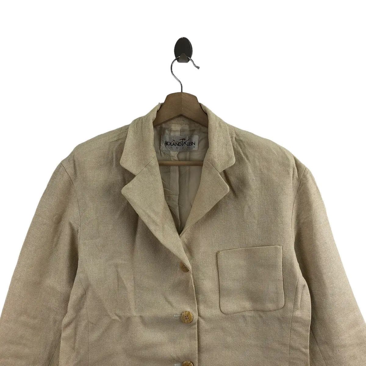 Vintage Vtg ROLAND KLEIN LONDON Pret A Porter Blazer Sport Coat Suit Size M / US 6-8 / IT 42-44 - 2 Thumbnail